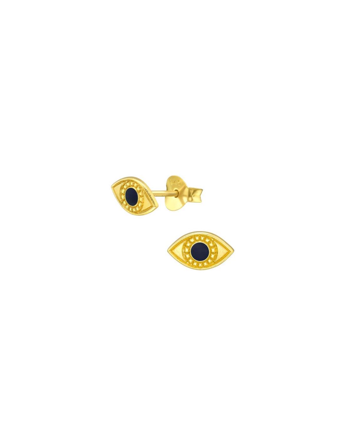 Aros para niñas Evil Eye Dark Blue 8...
