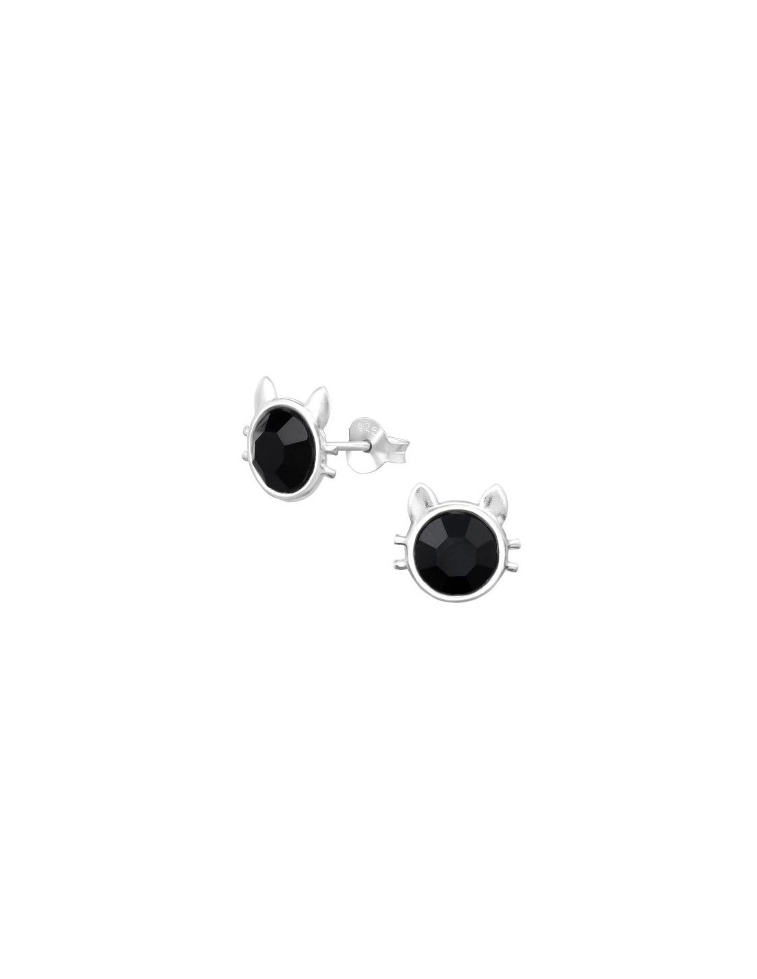 Aros para niñas Cat Jet 10 mm x 9 mm