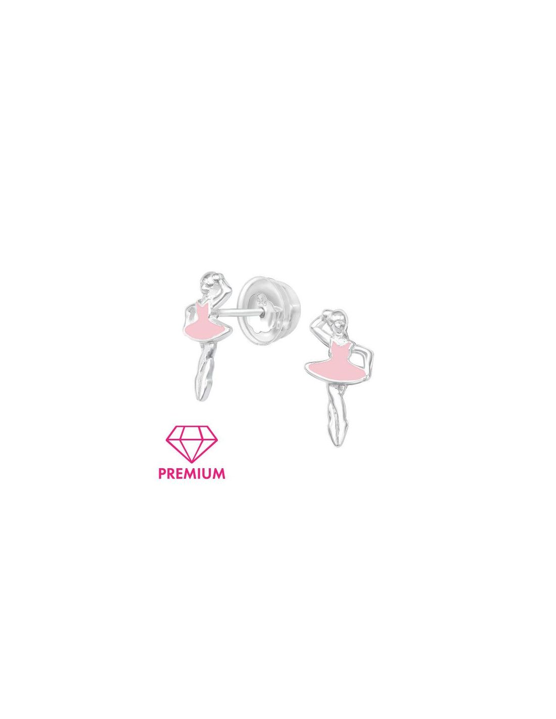 Aros para niñas Ballerina Light Pink...