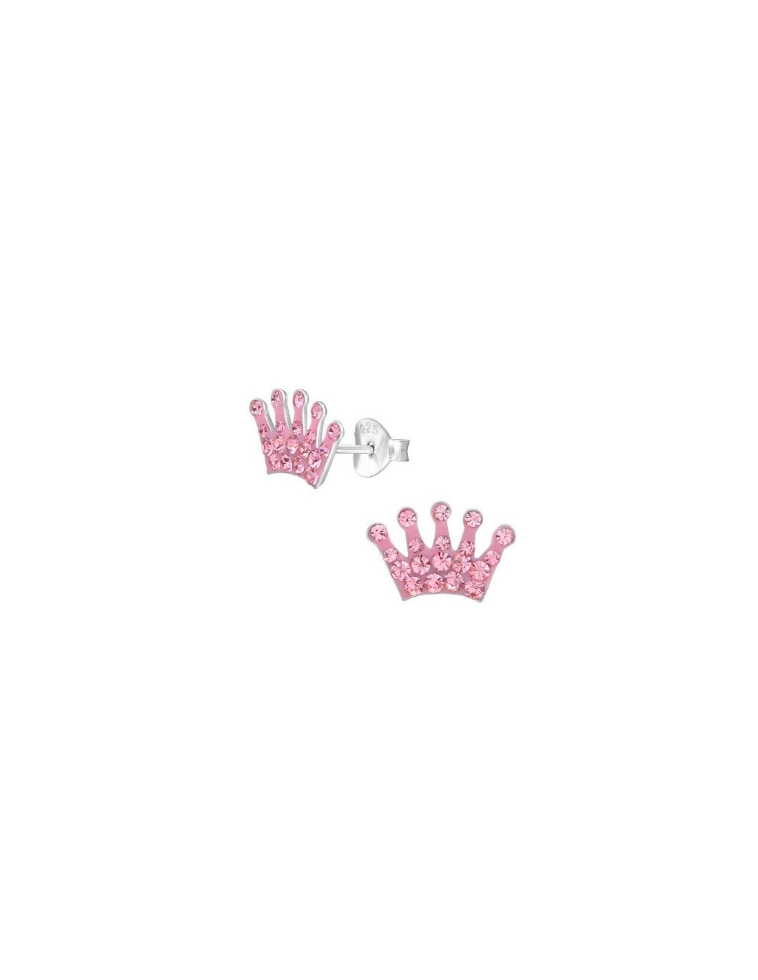 Aros para niñas Crown Light Rose 11...