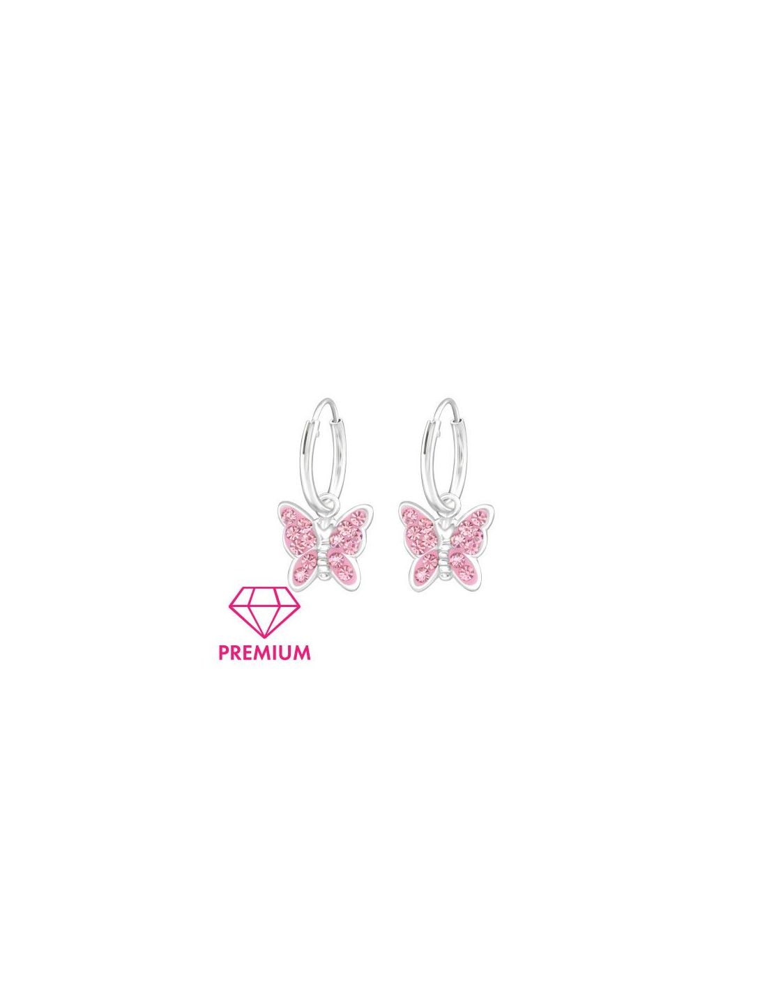 Aros para niñas Hanging Butterfly...