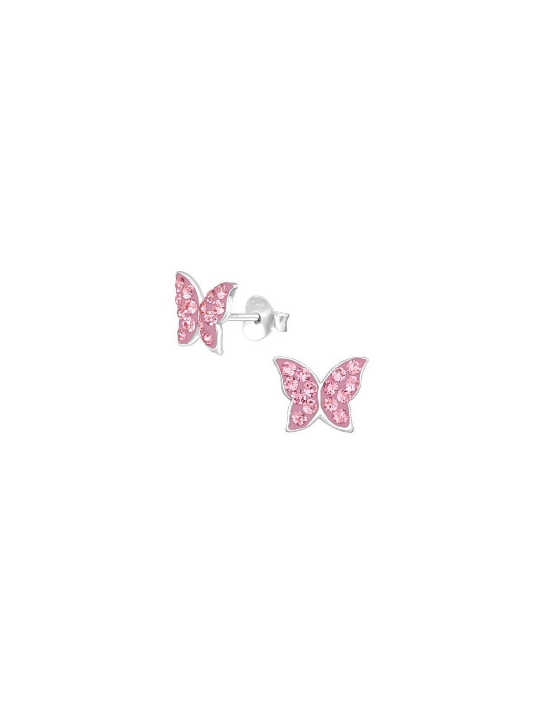 Aros para niñas Butterfly Light Rose...