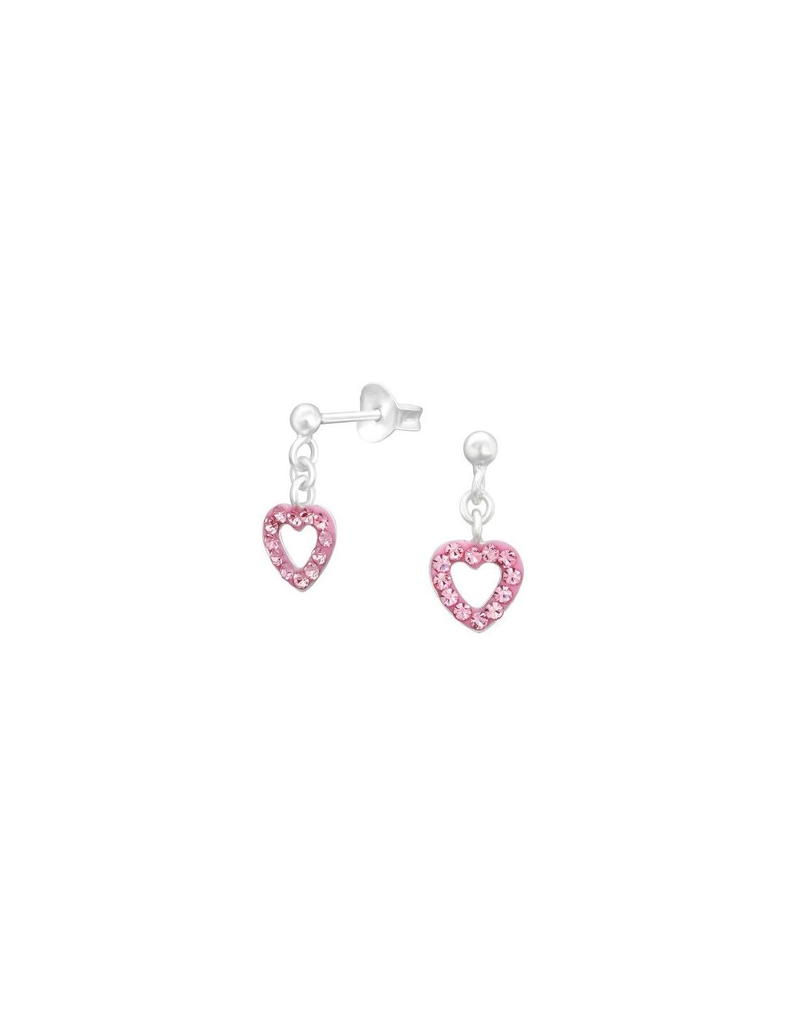 Aros para niñas Hanging Heart Light...