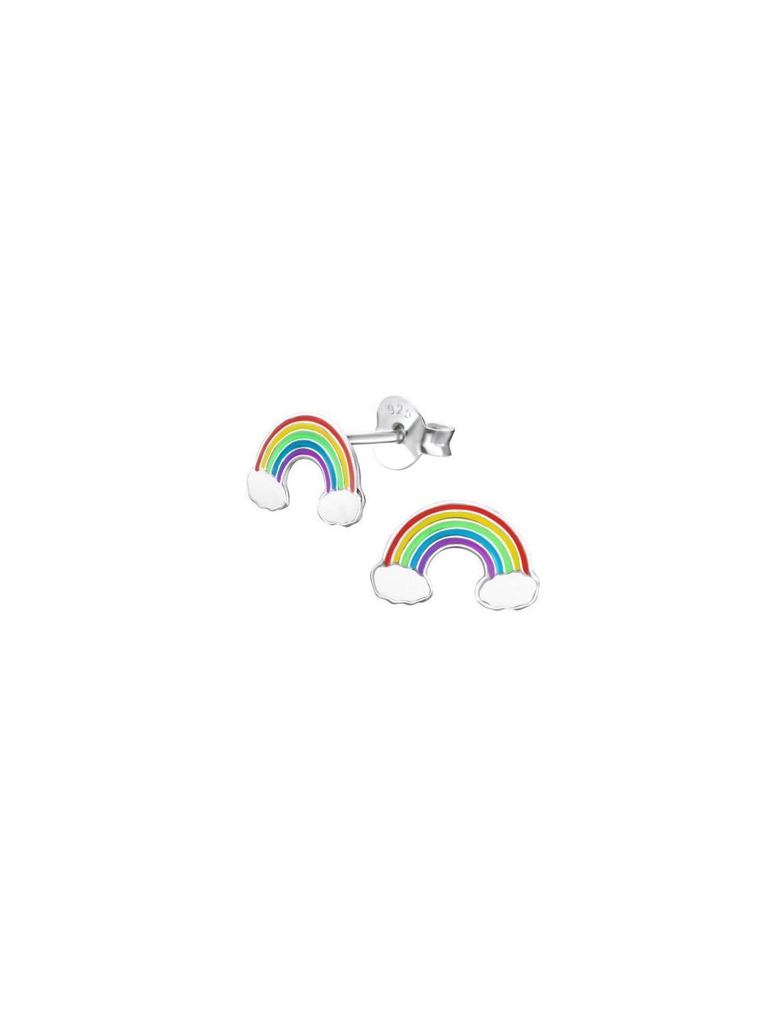 Aros para niñas Rainbow - 11 mm x 7 mm