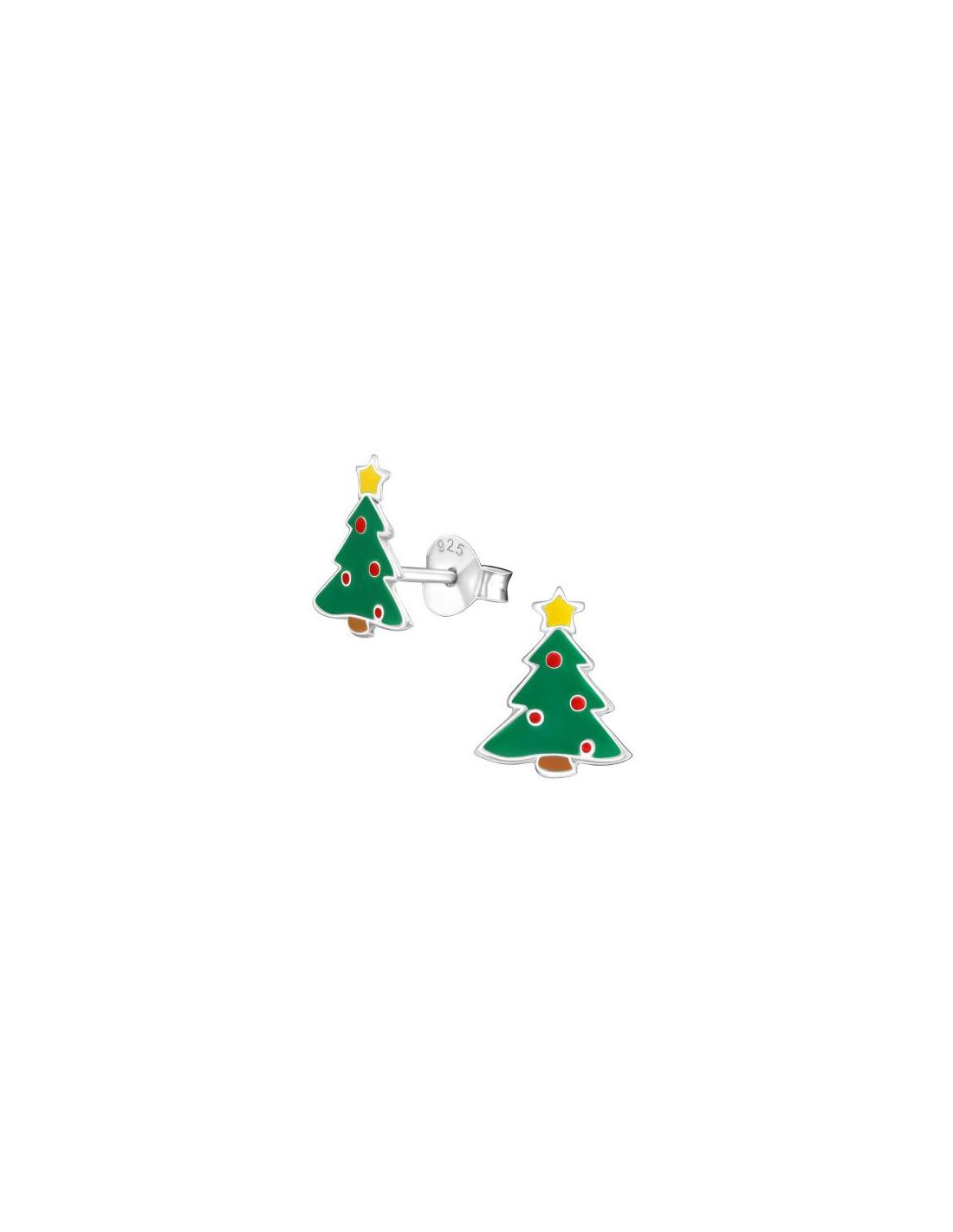 Aros para niñas Christmas Tree - 9 mm...