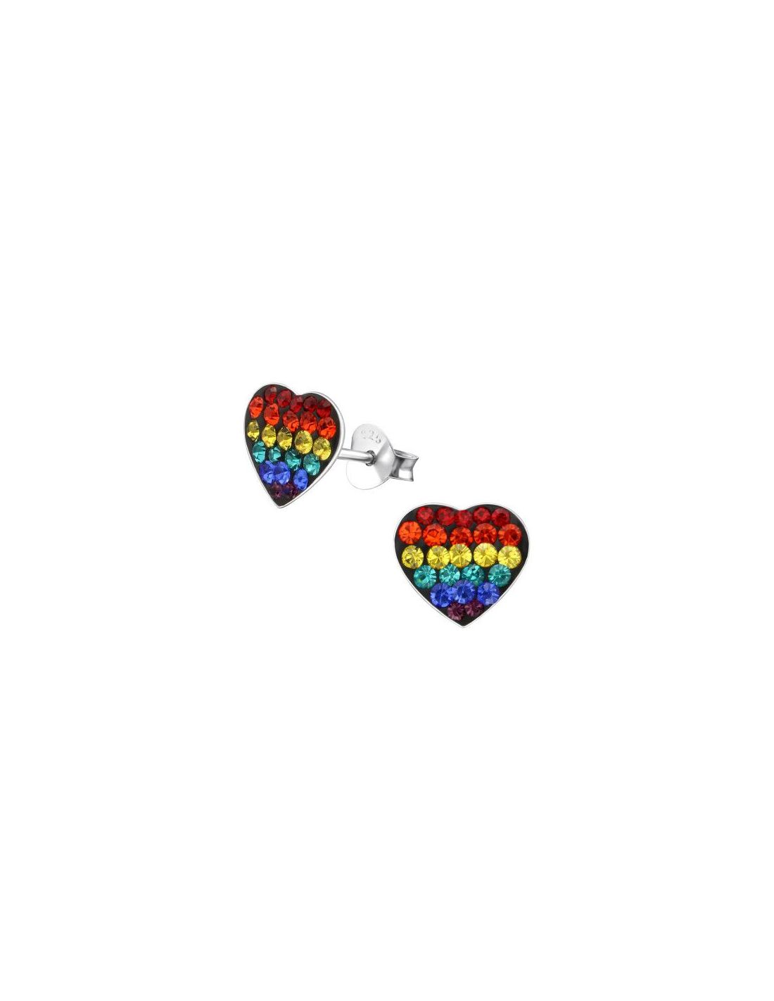 Aros para niñas Heart - 9 mm x 9 mm