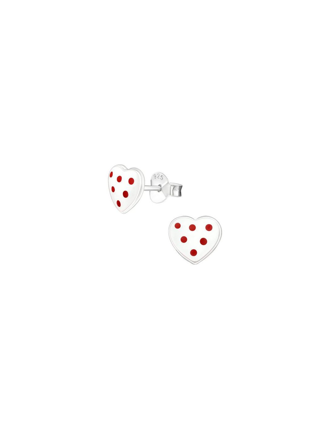 Aros para niñas Heart - 8 mm x 7 mm