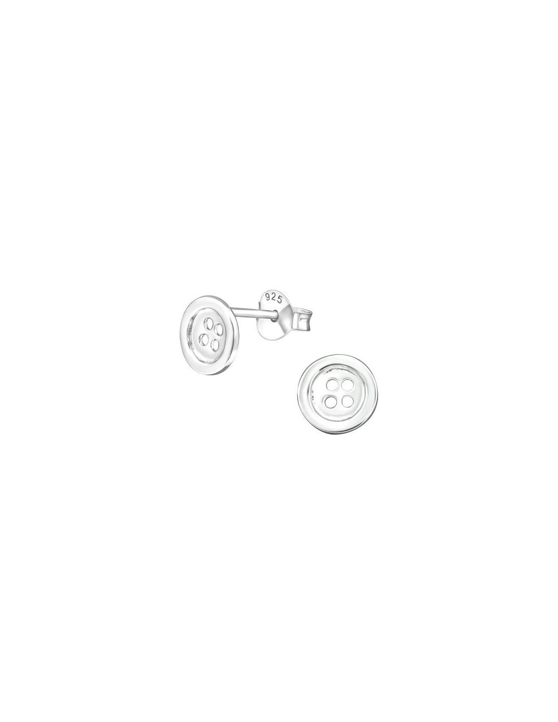 Aros para niñas Button - 7 mm x 7 mm