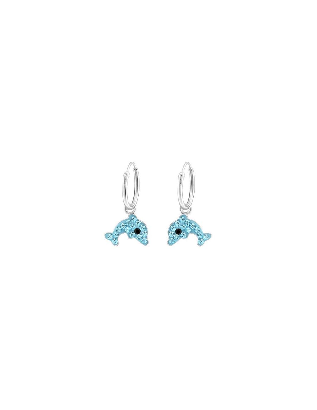 Aros para niñas Hanging Dolphin - 12...