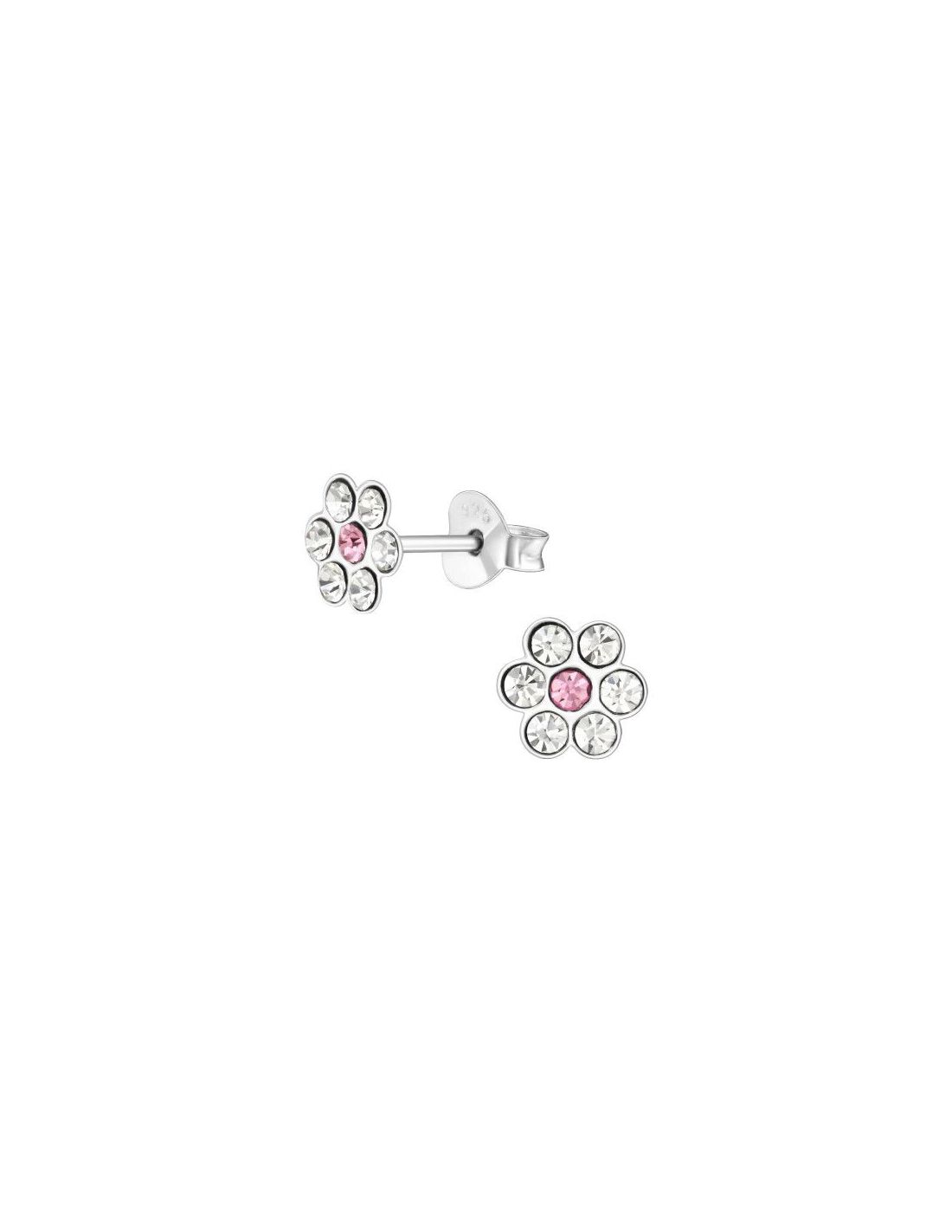 Aros para niñas Flower - 7 mm x 7 mm