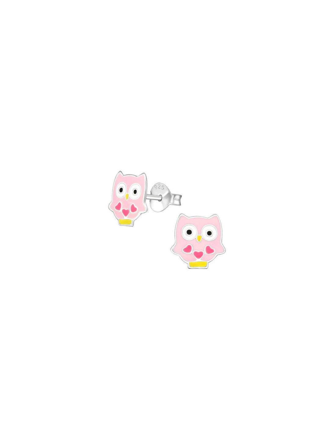 Aros para niñas Owl - 8 mm x 8 mm