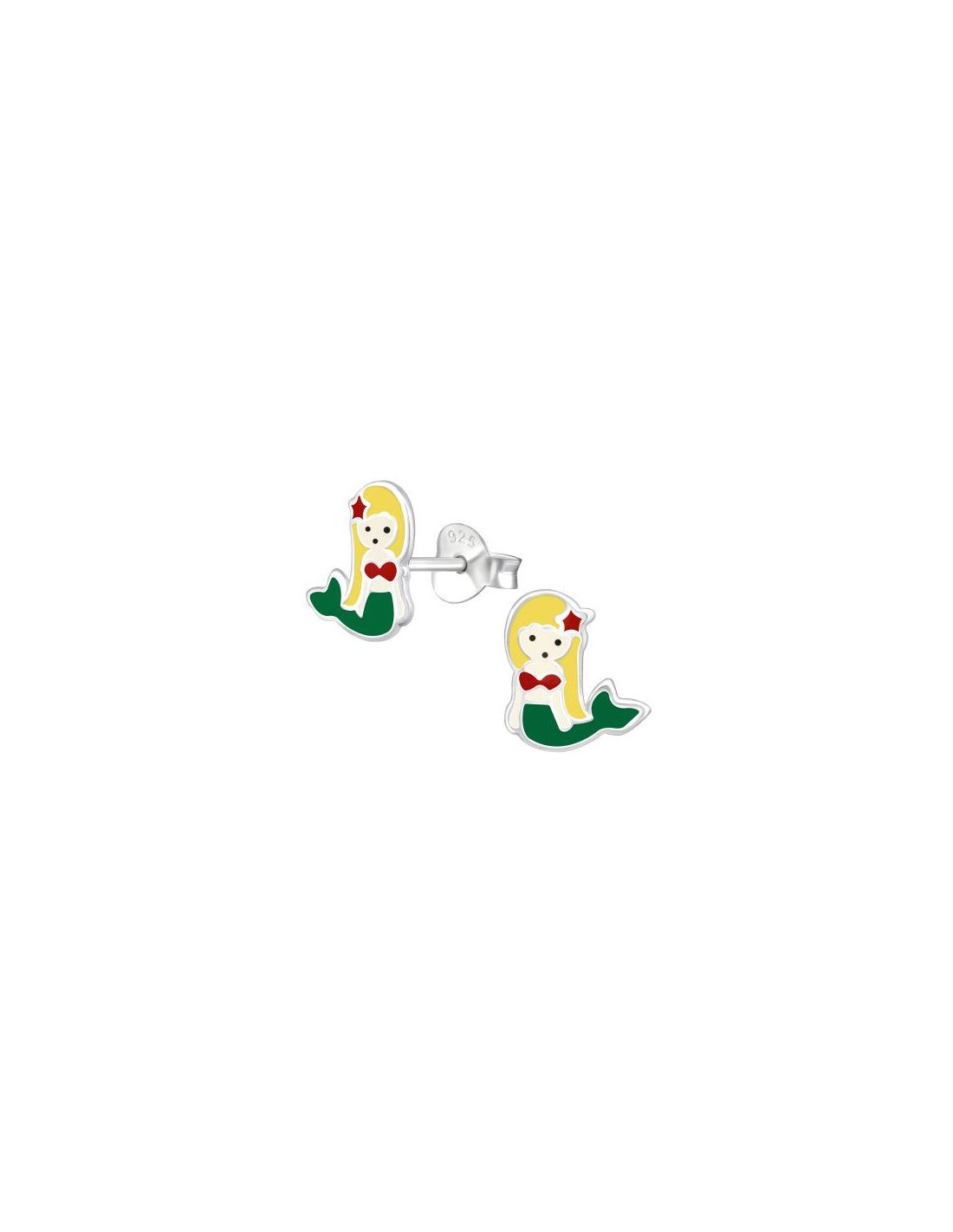 Aros para niñas Mermaid - 8 mm x 9 mm