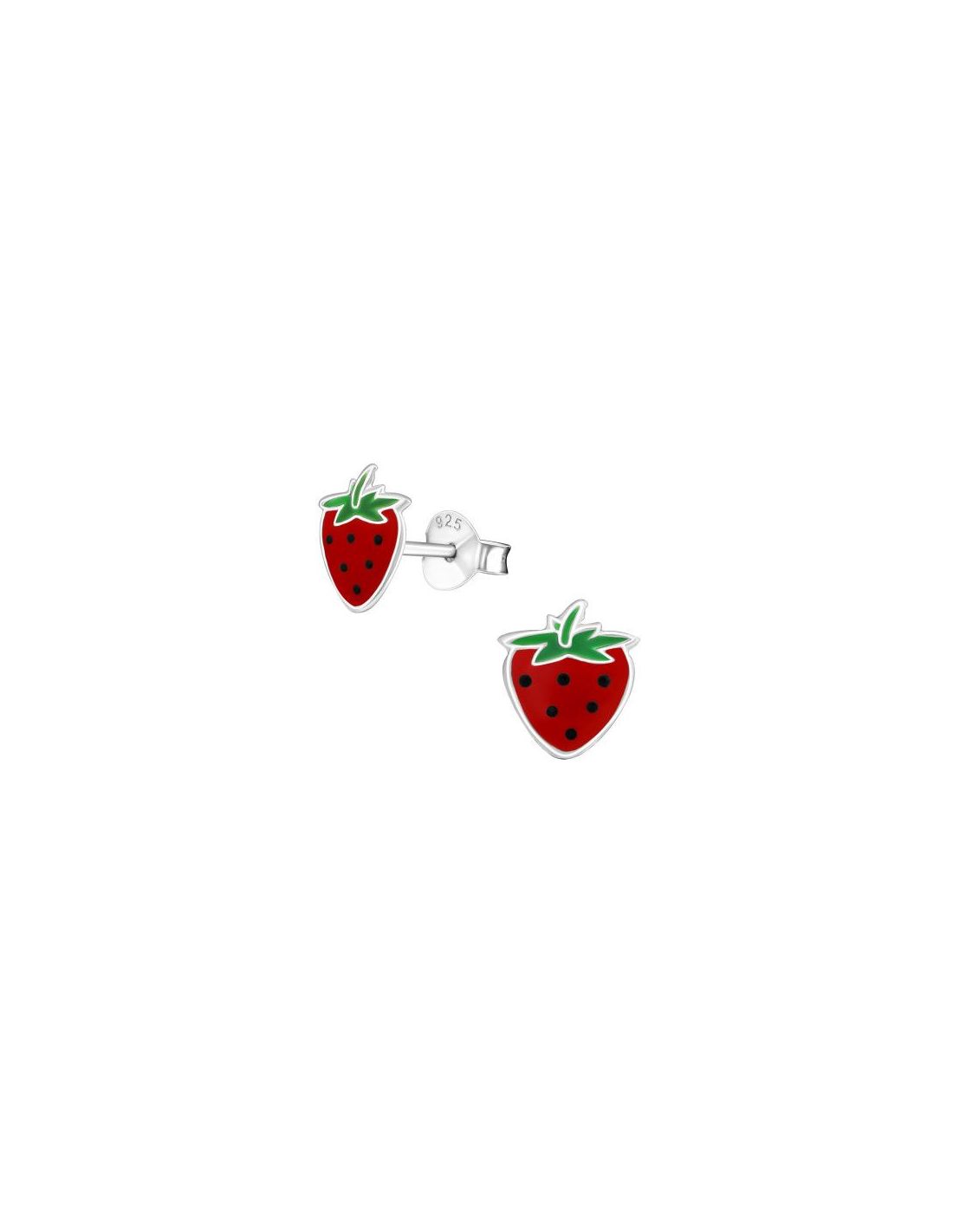 Aros para niñas Strawberry - 7 mm x 8 mm