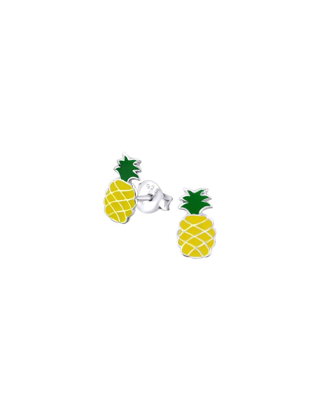 Aros para niñas Pineapple - 5 mm x 9 mm
