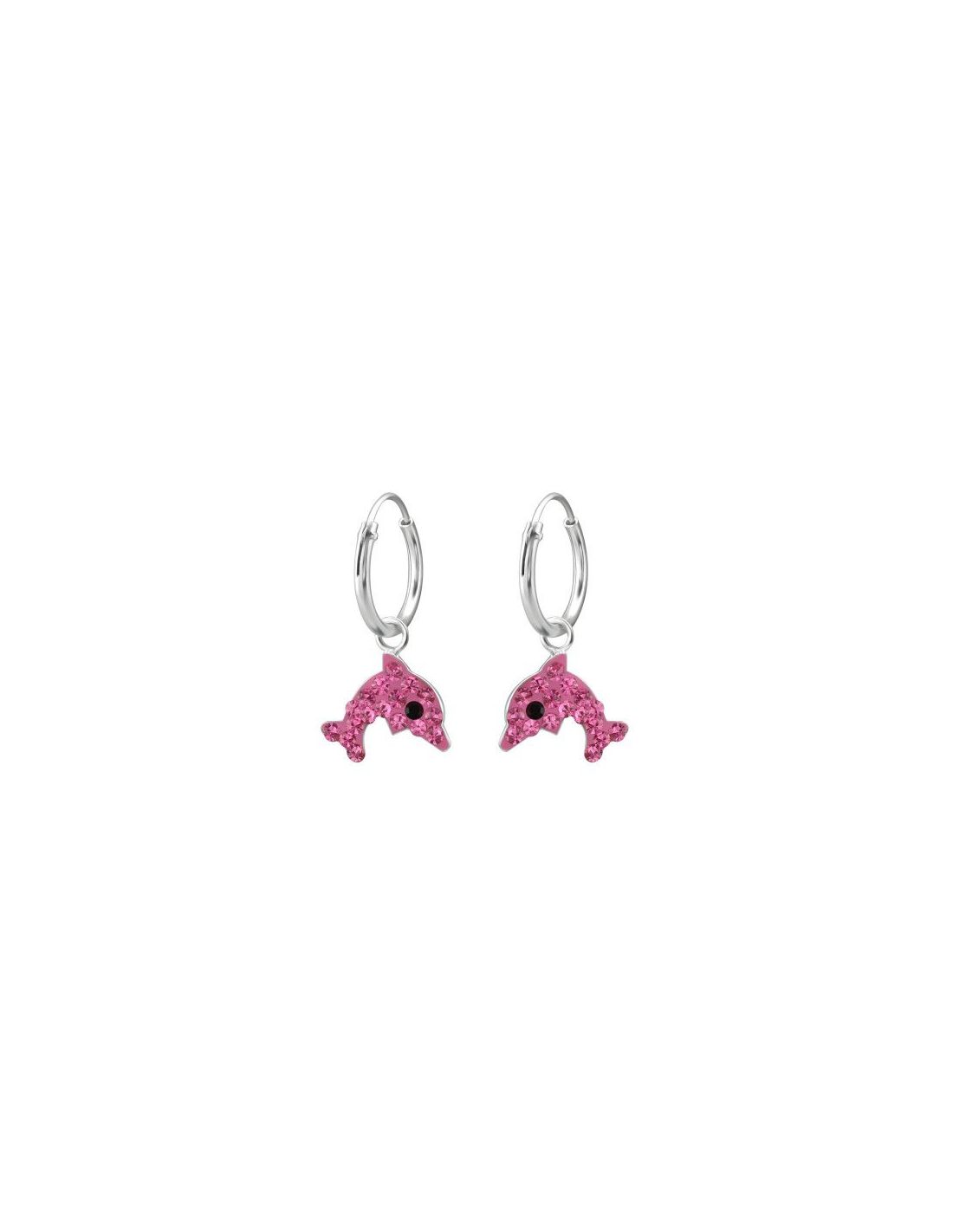 Aros para niñas Hanging Dolphin - 9...