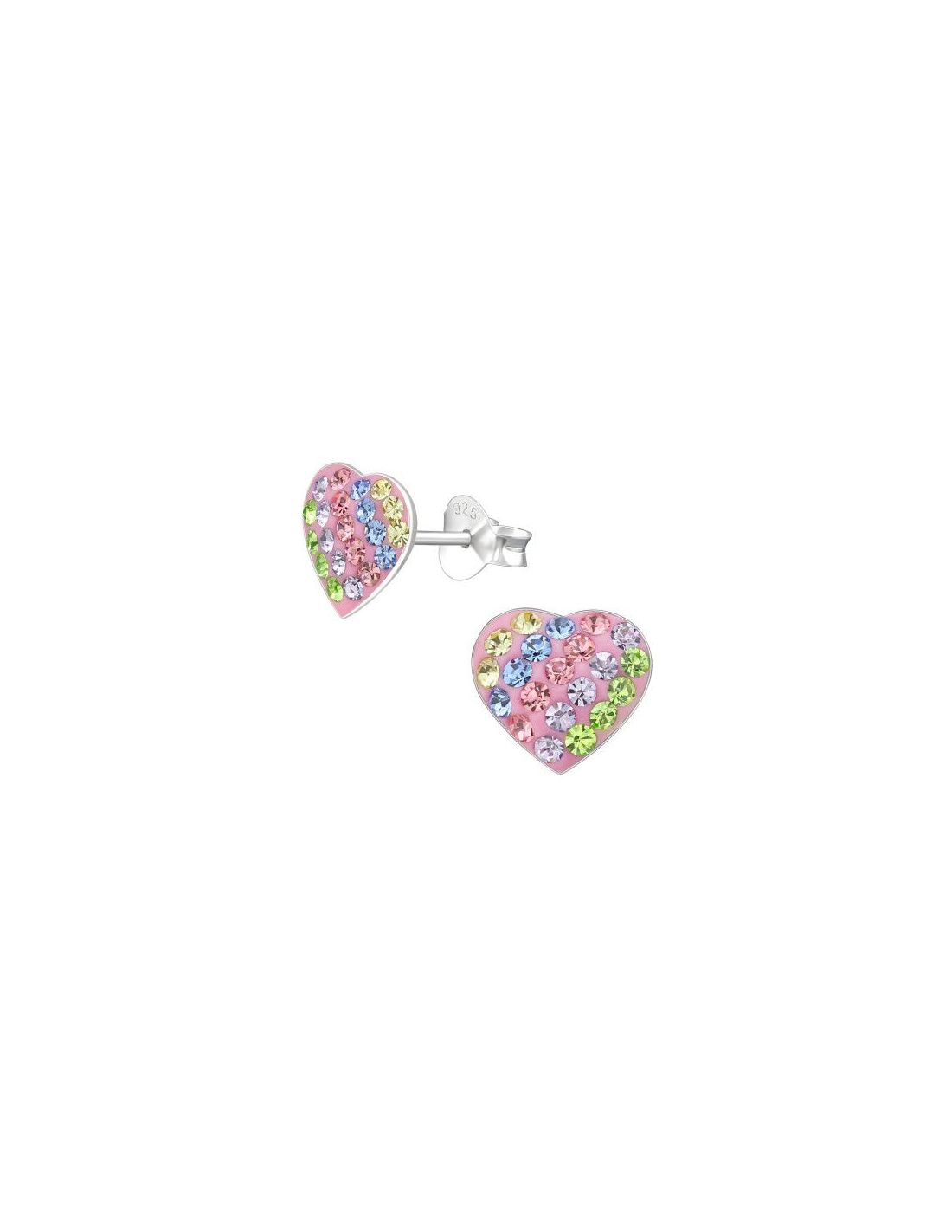 Aros para niñas Heart - 8 mm x 8 mm