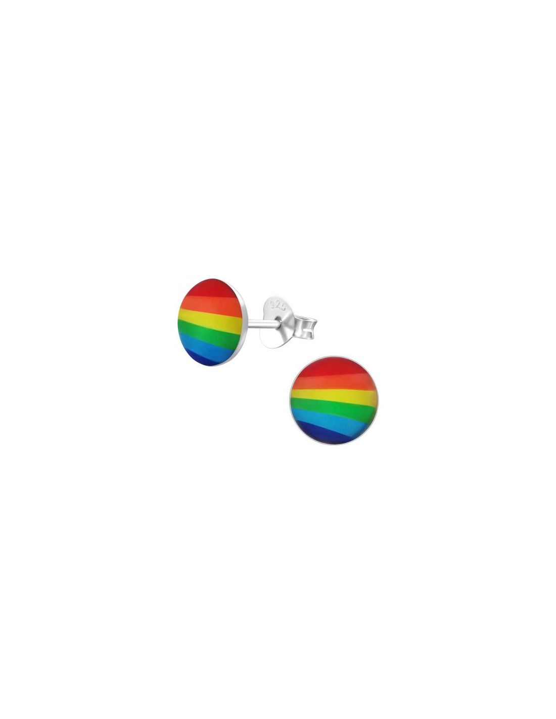 Aros para niñas Rainbow - 7 mm x 7 mm
