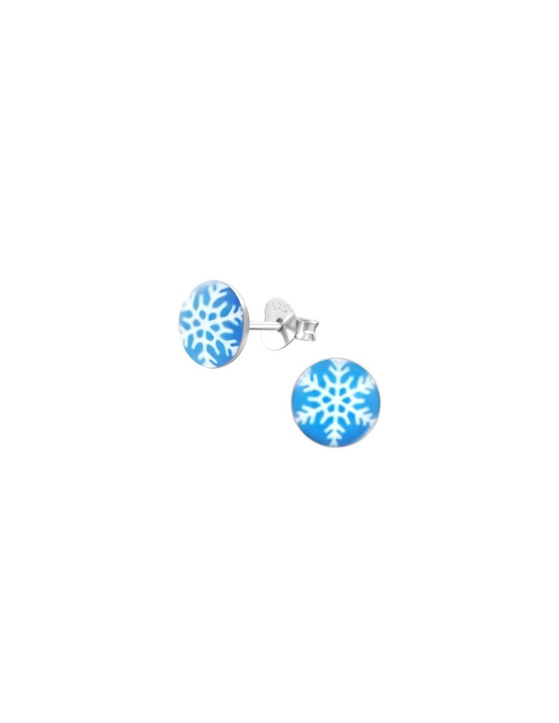 Aros para niñas Snowflake - 7 mm x 7 mm