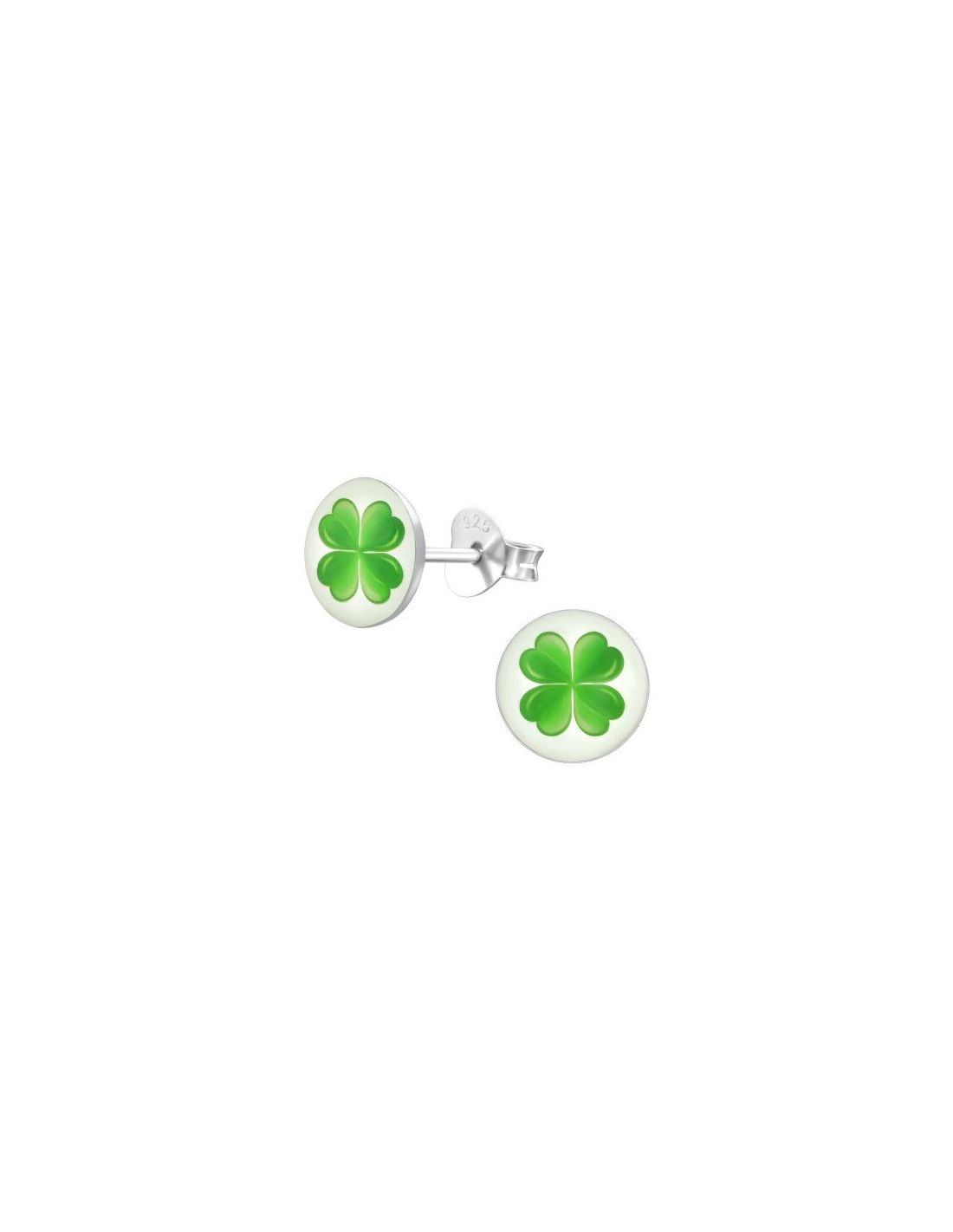 Aros para niñas 4 Leaf Clover - 7 mm...