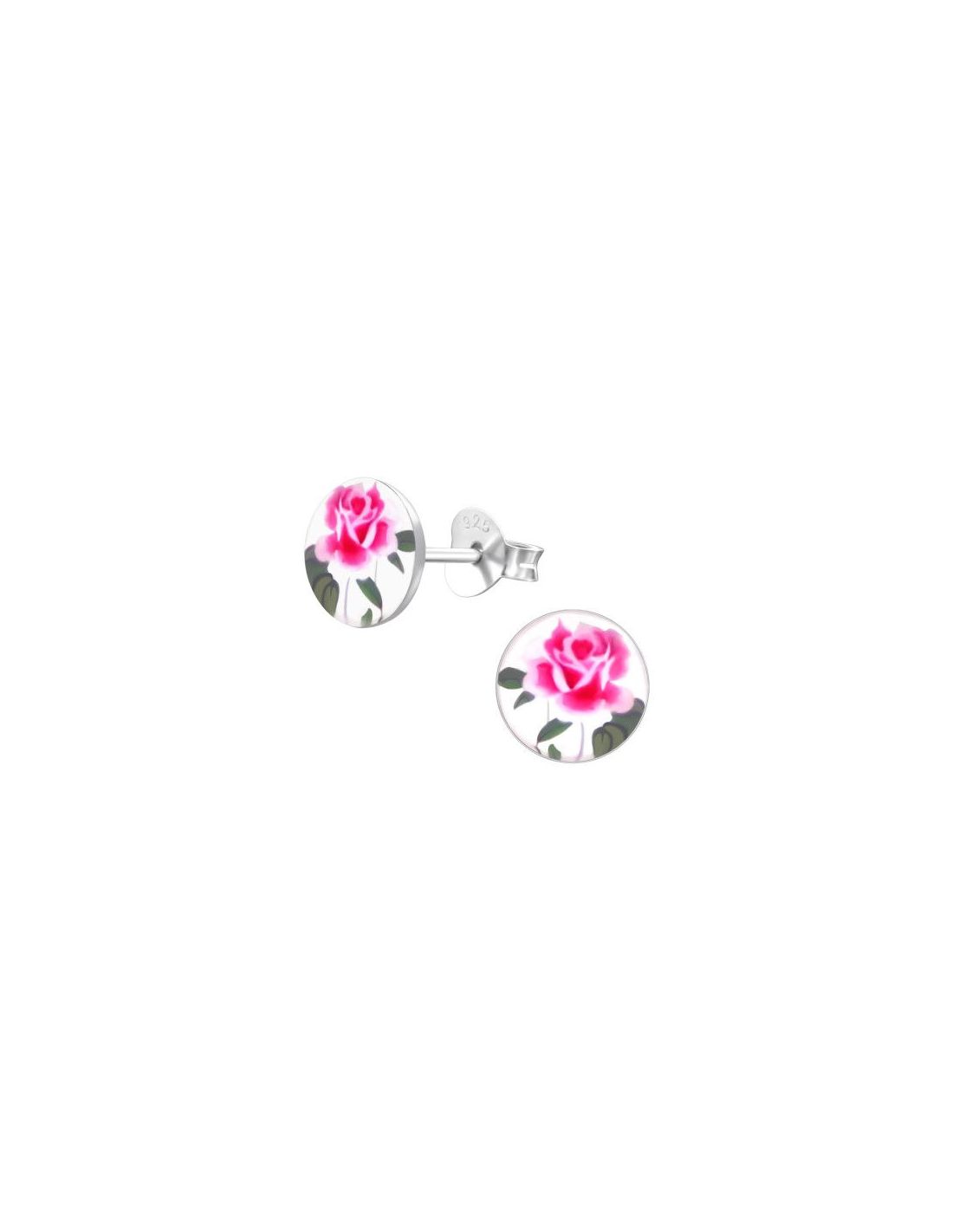Aros para niñas Rose - 7 mm x 7 mm