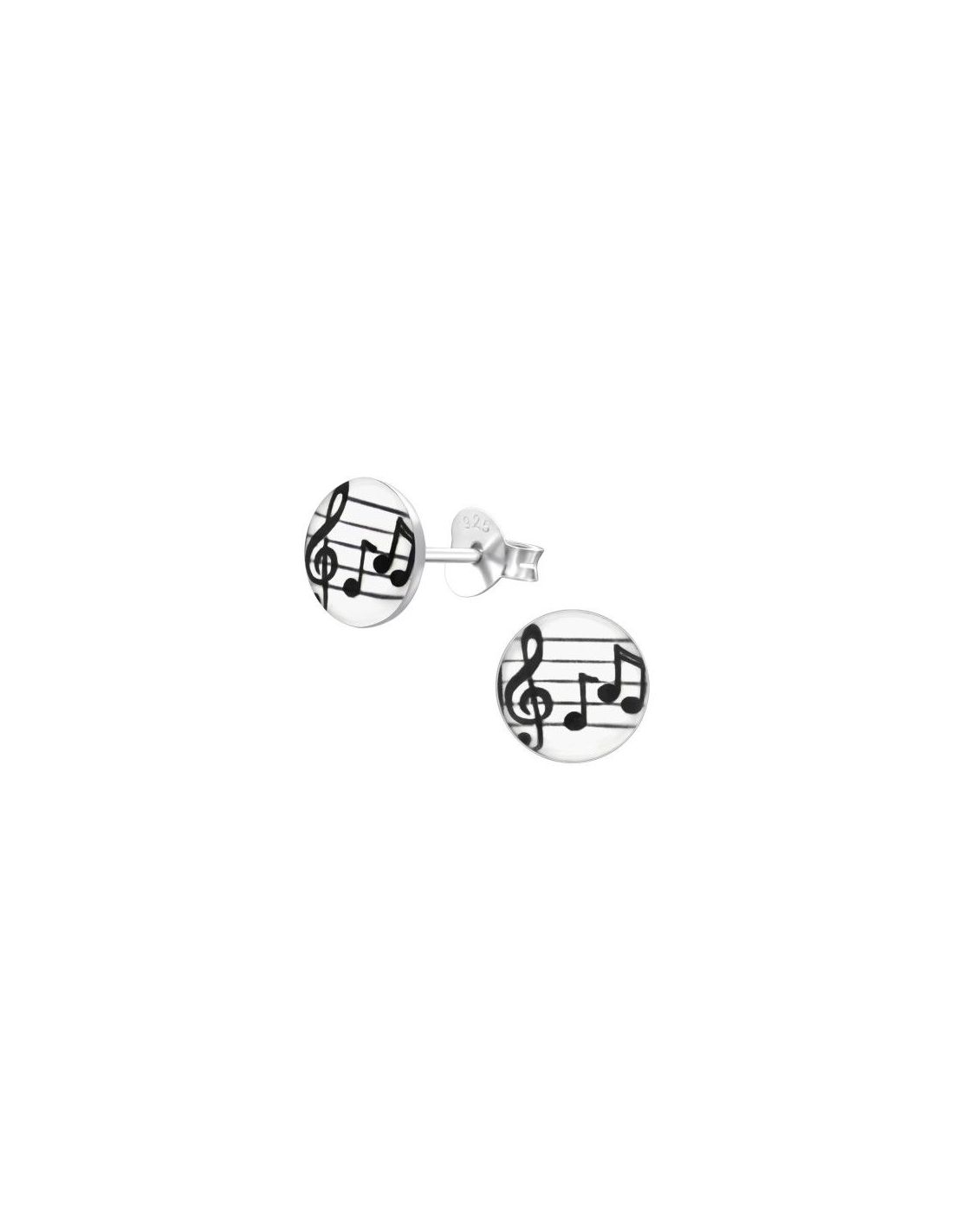 Aros para niñas Music Notes - 7 mm x...