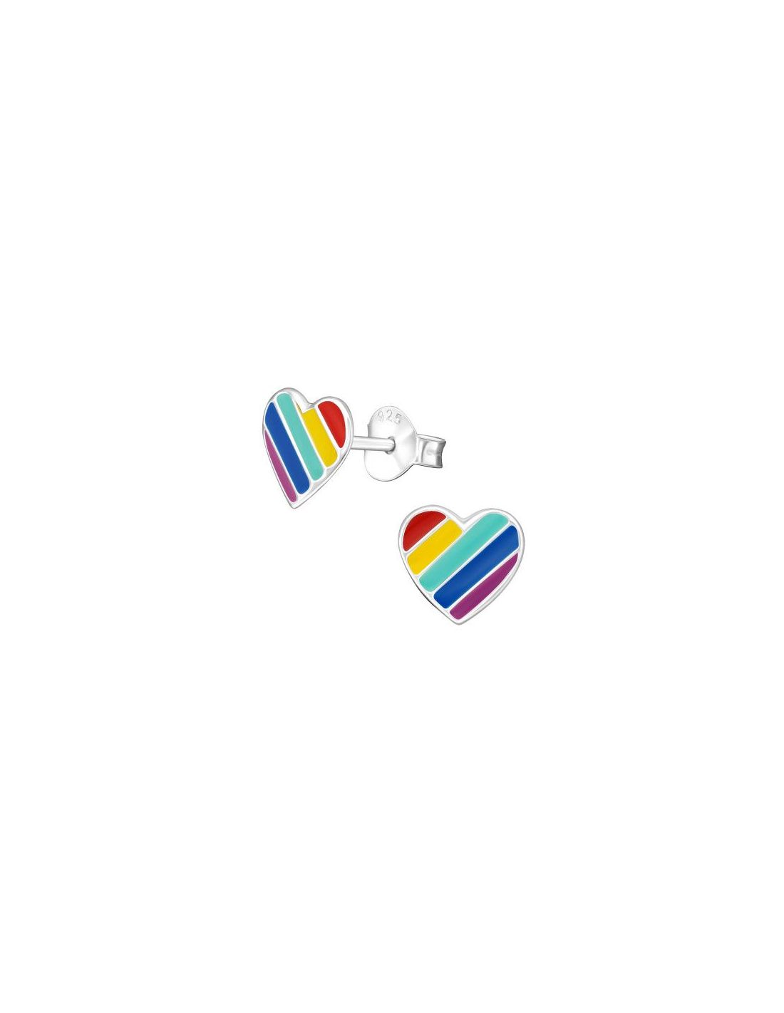 Aros para niñas Heart - 7 mm x 7 mm