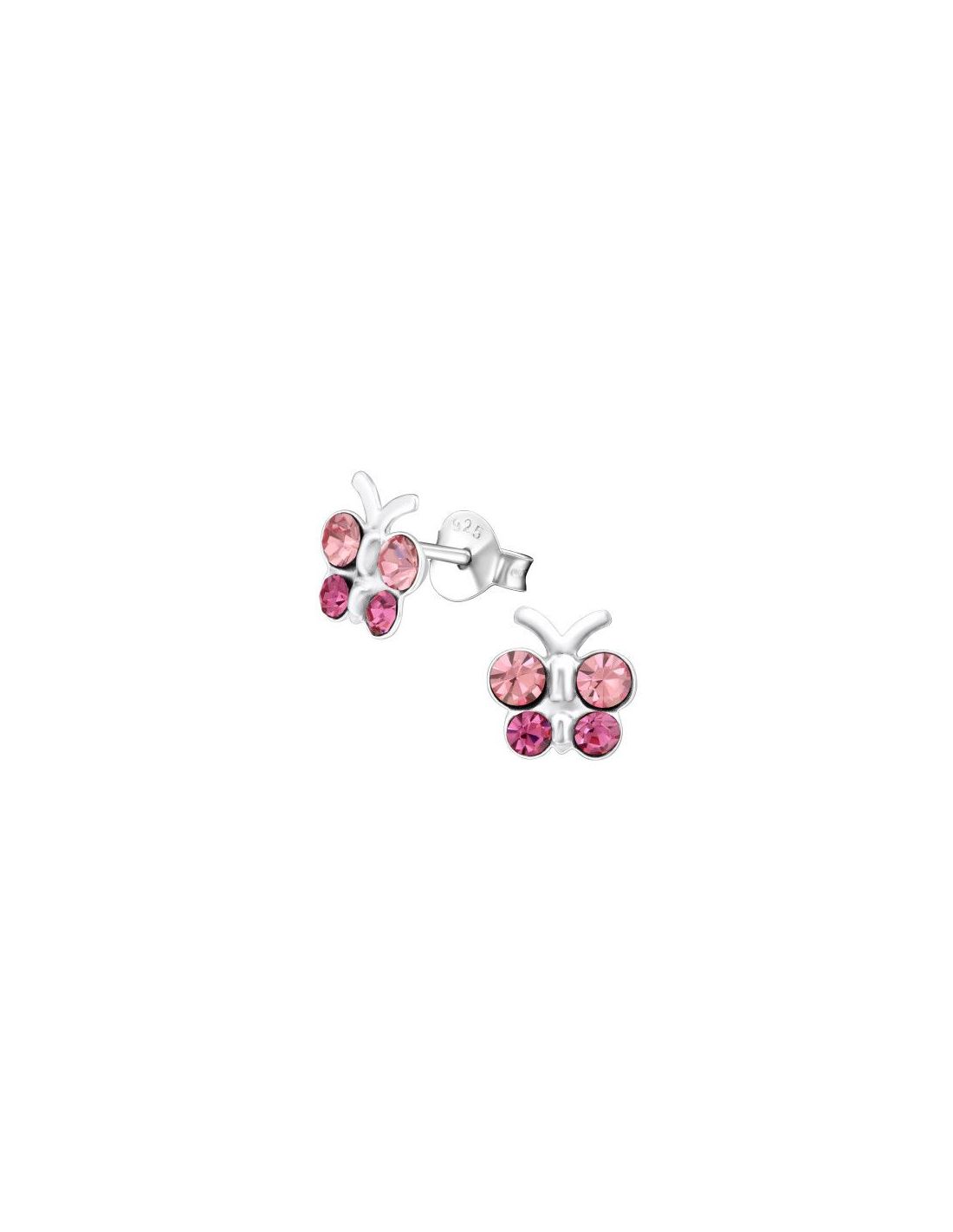 Aros para niñas Butterfly - 7 mm x 7 mm