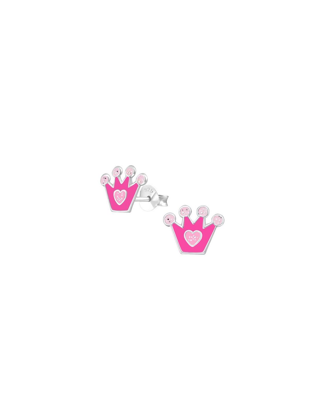 Aros para niñas Crown - 9 mm x 8 mm