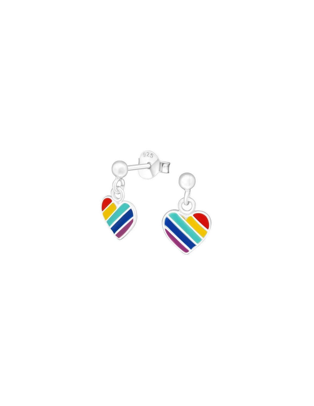 Aros para niñas Heart - 7 mm x 12 mm