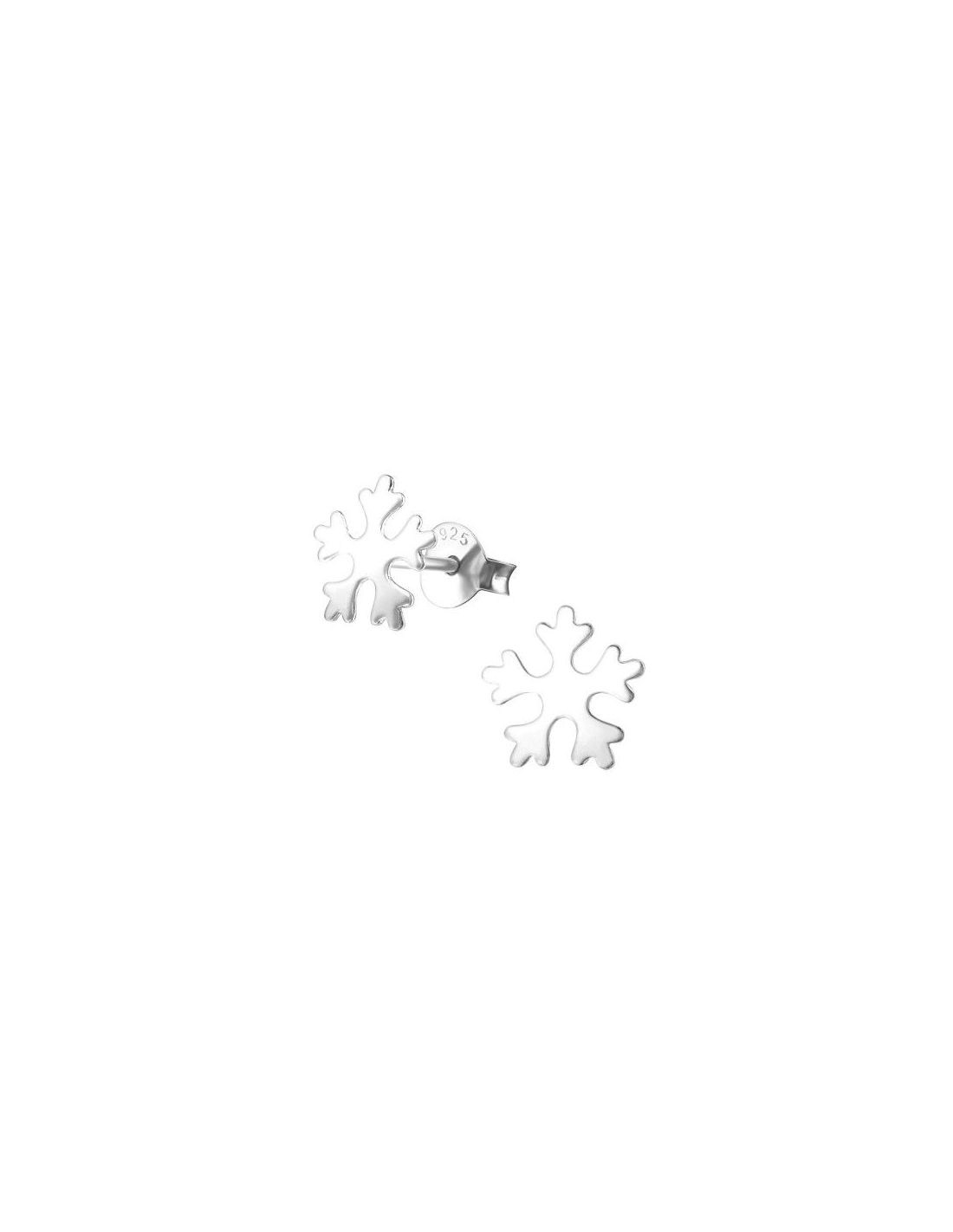 Aros para niñas Snowflake - 8 mm x 8 mm