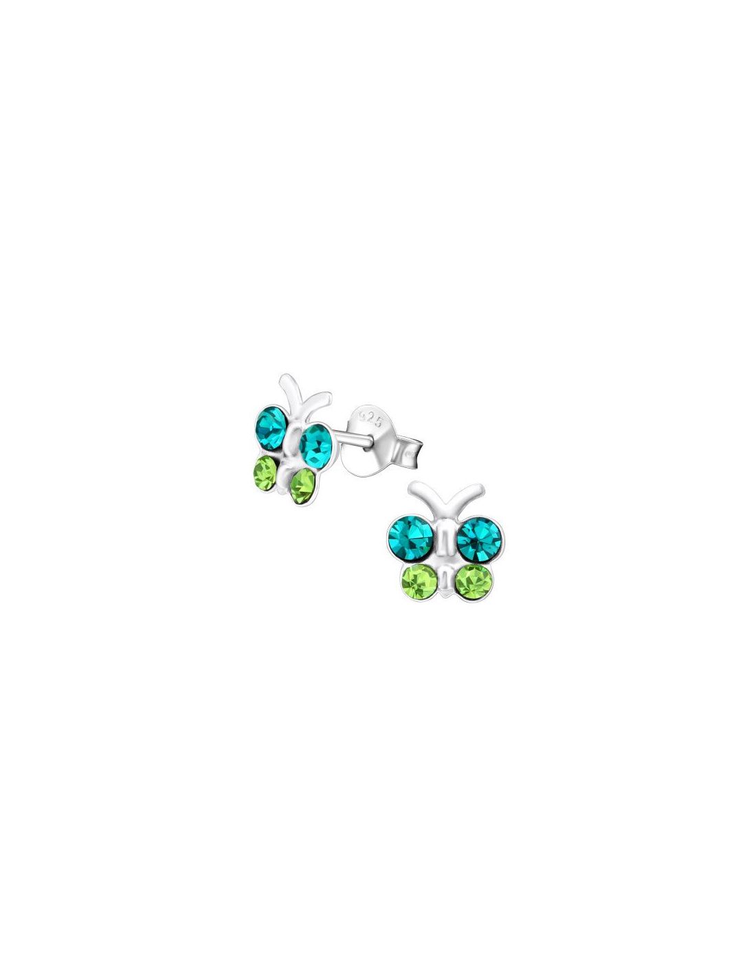 Aros para niñas Butterfly - 7 mm x 7 mm