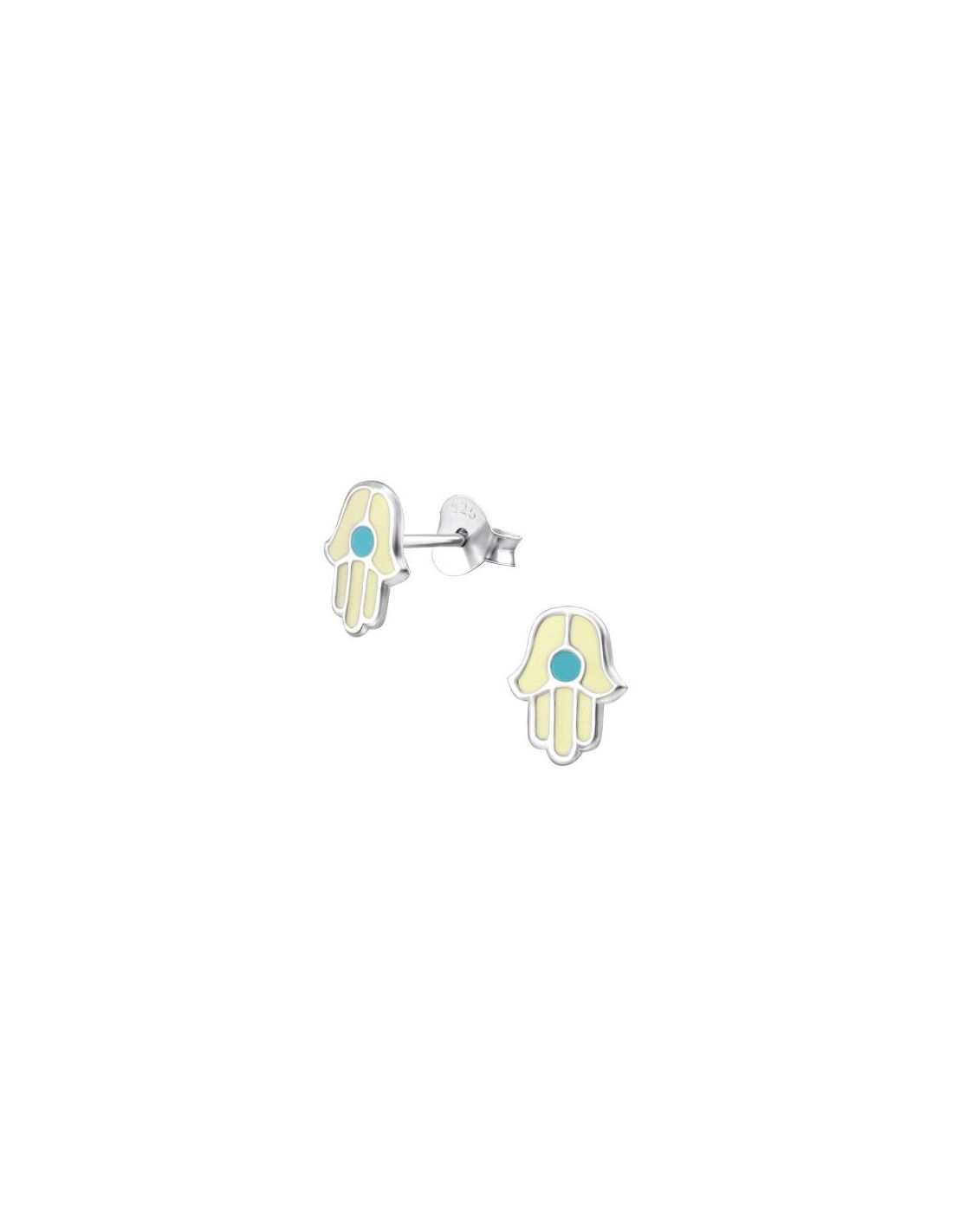 Aros para niñas Hamsa - 6 mm x 8 mm