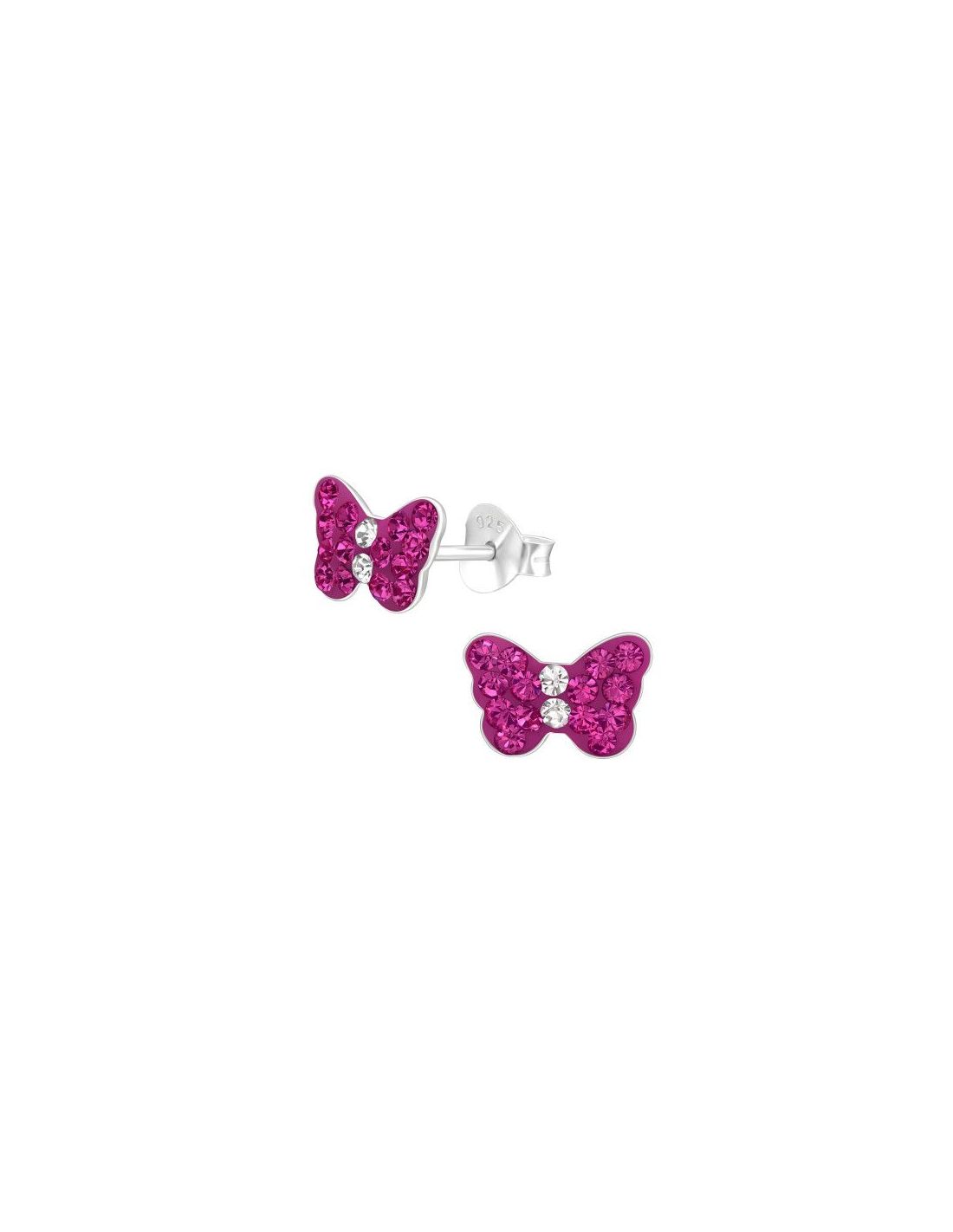 Aros para niñas Butterfly - 9 mm x 5 mm