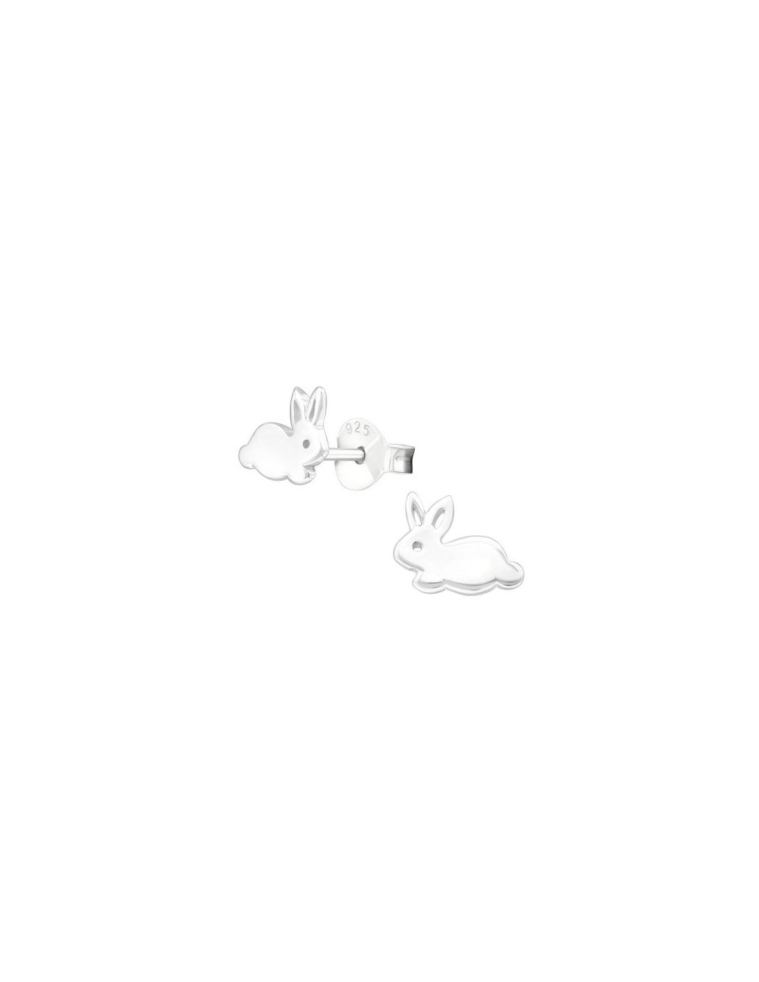 Aros para niñas Rabbit - 8 mm x 6 mm