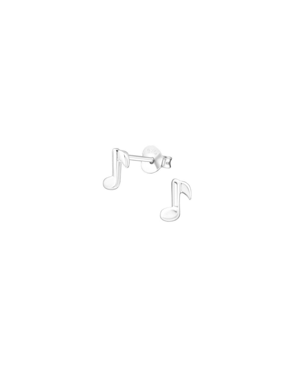 Aros para niñas Music Note - 5 mm x 7 mm