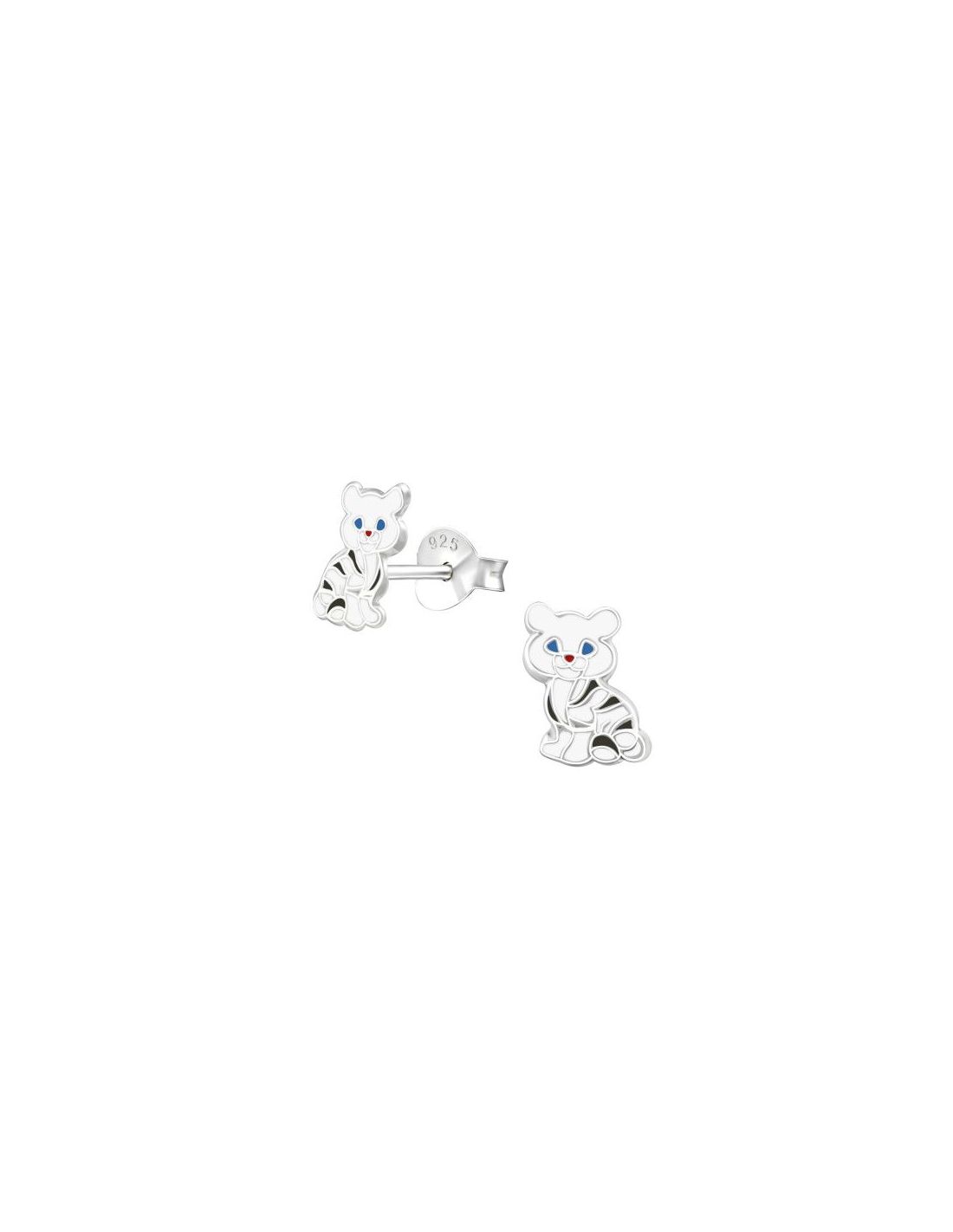 Aros para niñas White Tiger - 5 mm x...