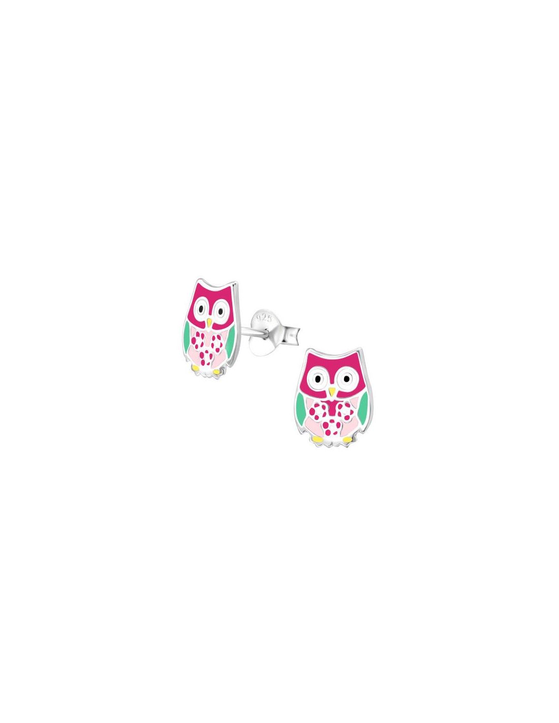 Aros para niñas Owl - 8 mm x 9 mm