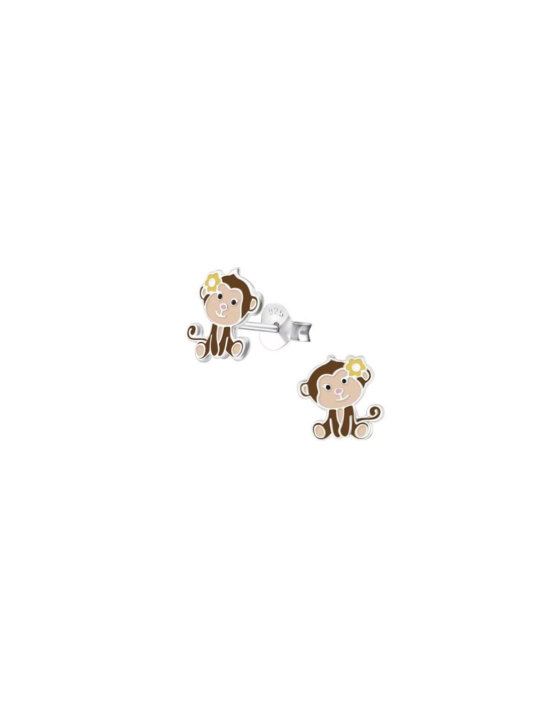 Aros para niñas Monkey - 9 mm x 10 mm