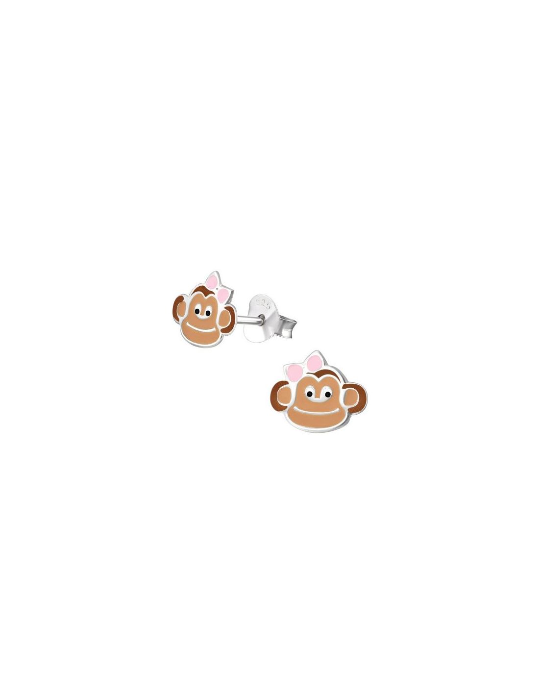 Aros para niñas Monkey - 9 mm x 7 mm