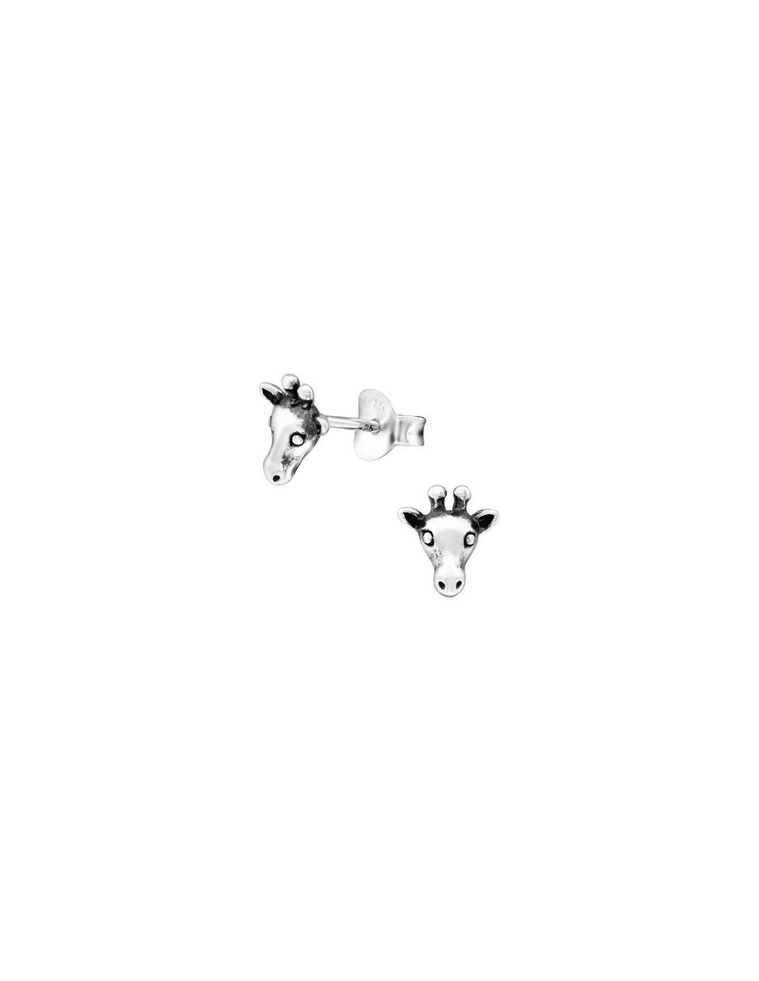 Aros para niñas Giraffe Face - 7 mm x...
