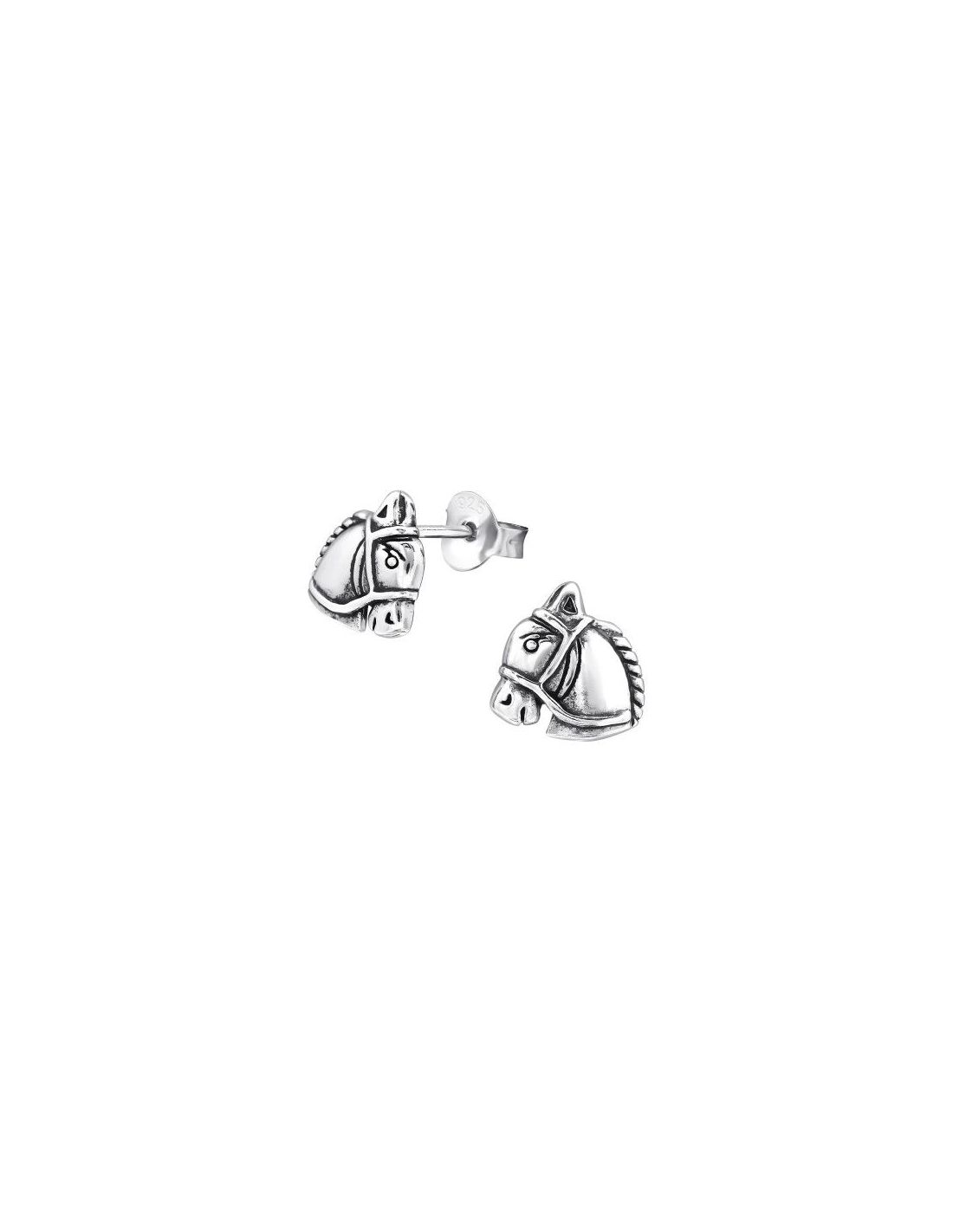 Aros para niñas Horse - 9 mm x 7 mm