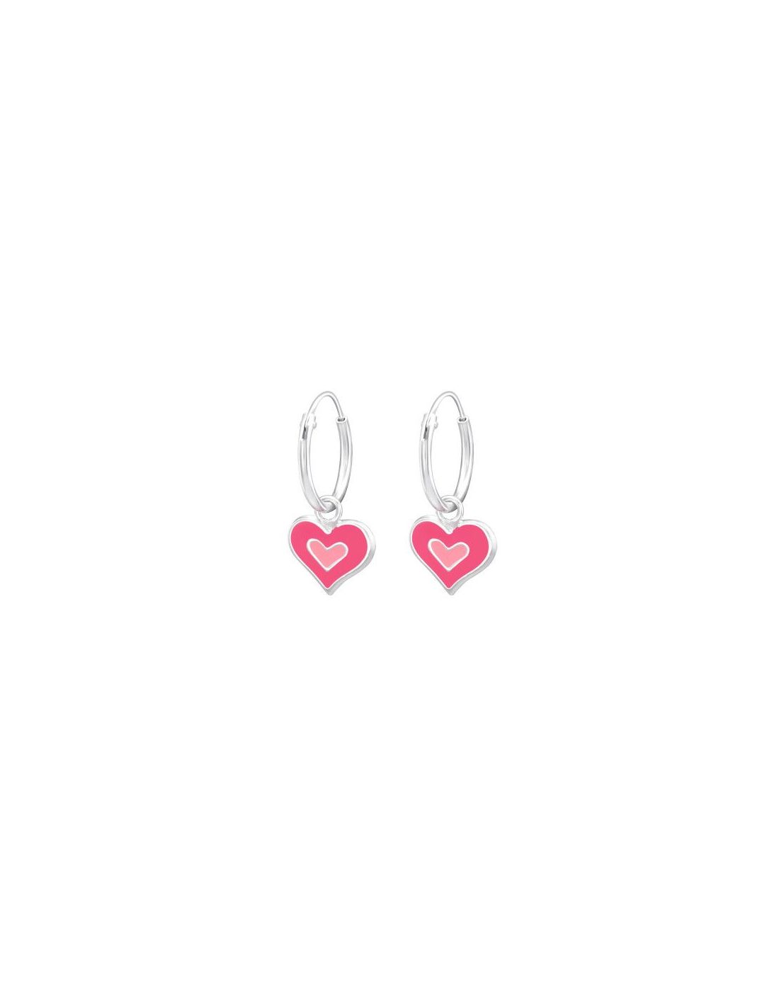Aros para niñas Hanging Heart - 9 mm...