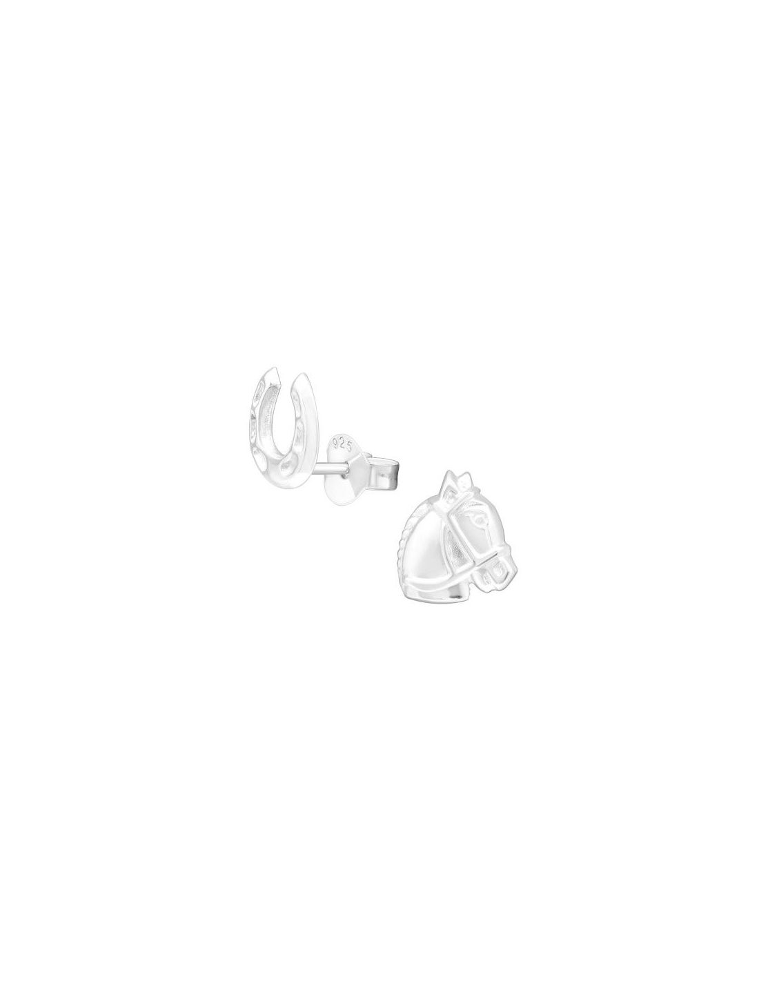 Aros para niñas Horse & Horseshoe - 8...