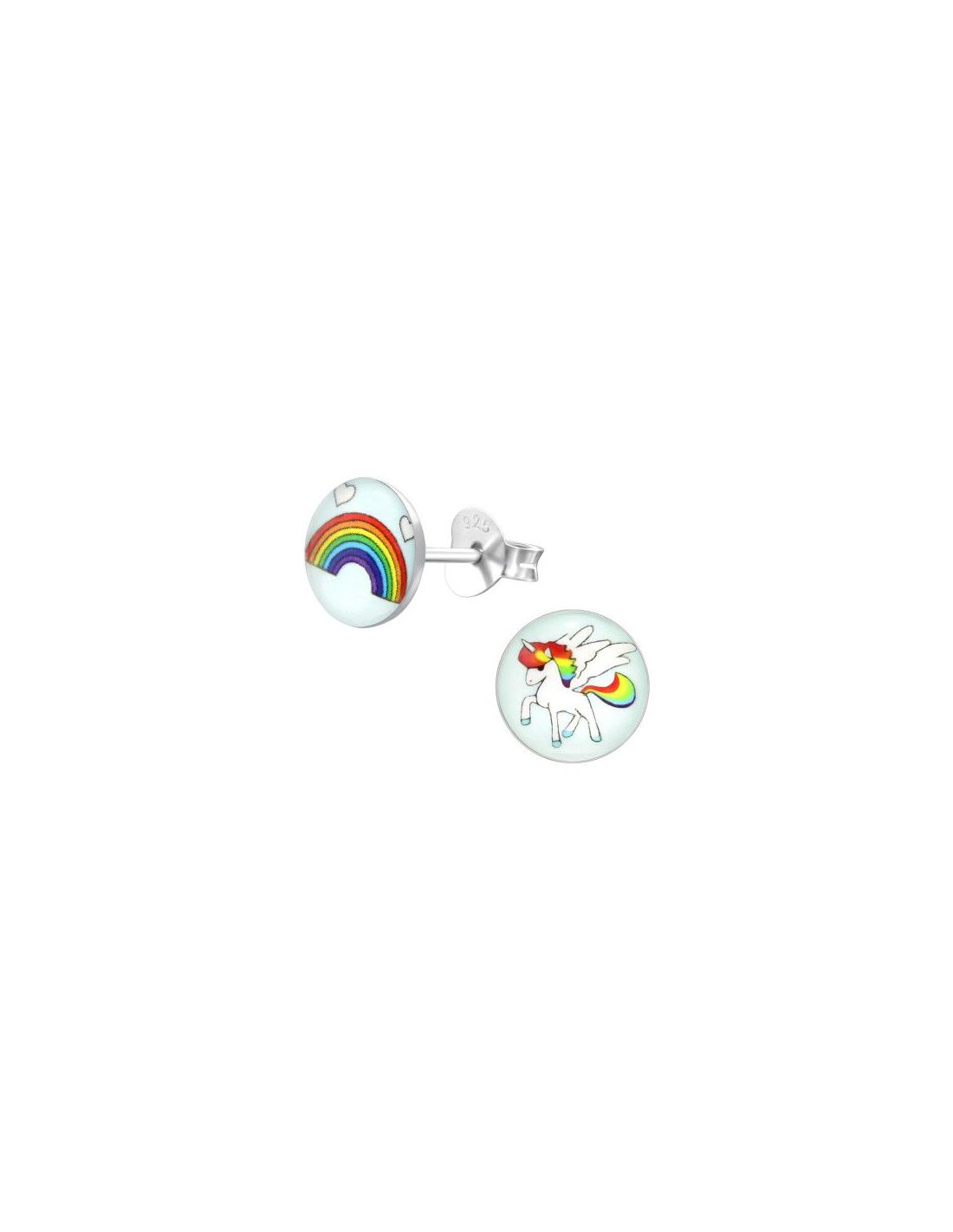 Aros para niñas Rainbow And Unicorn -...