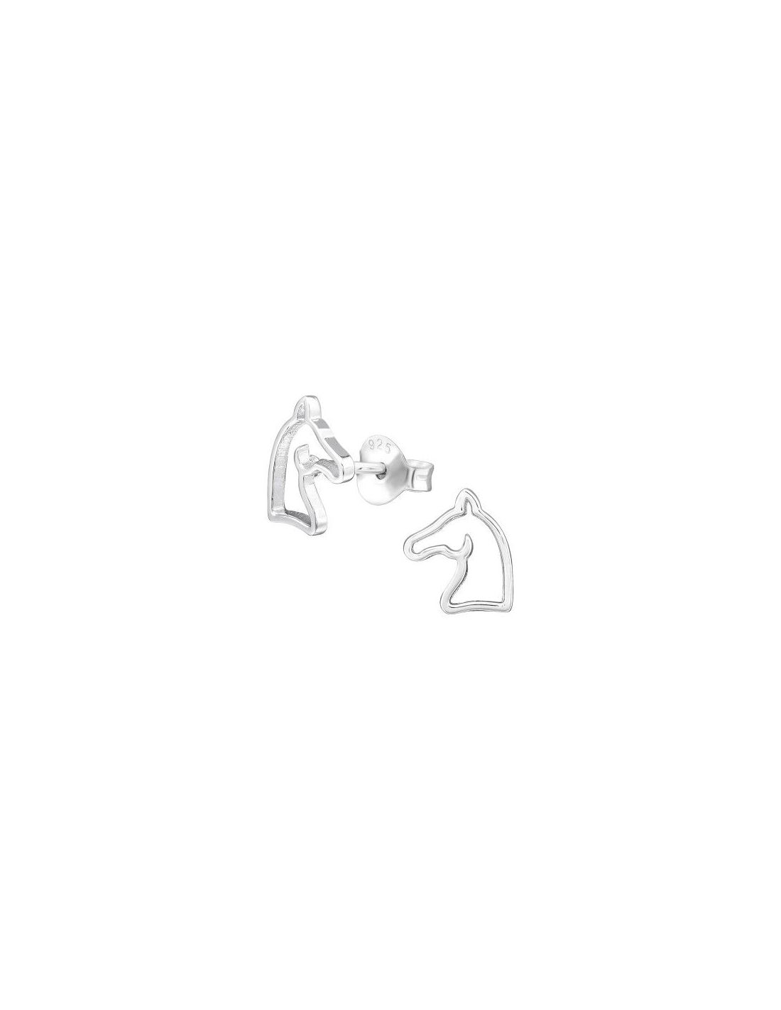 Aros para niñas Horse - 6 mm x 9 mm