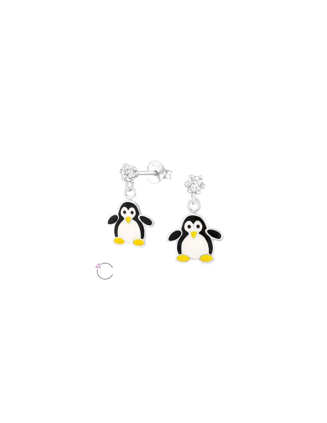 Aros para niñas Hanging Penguin - 11...