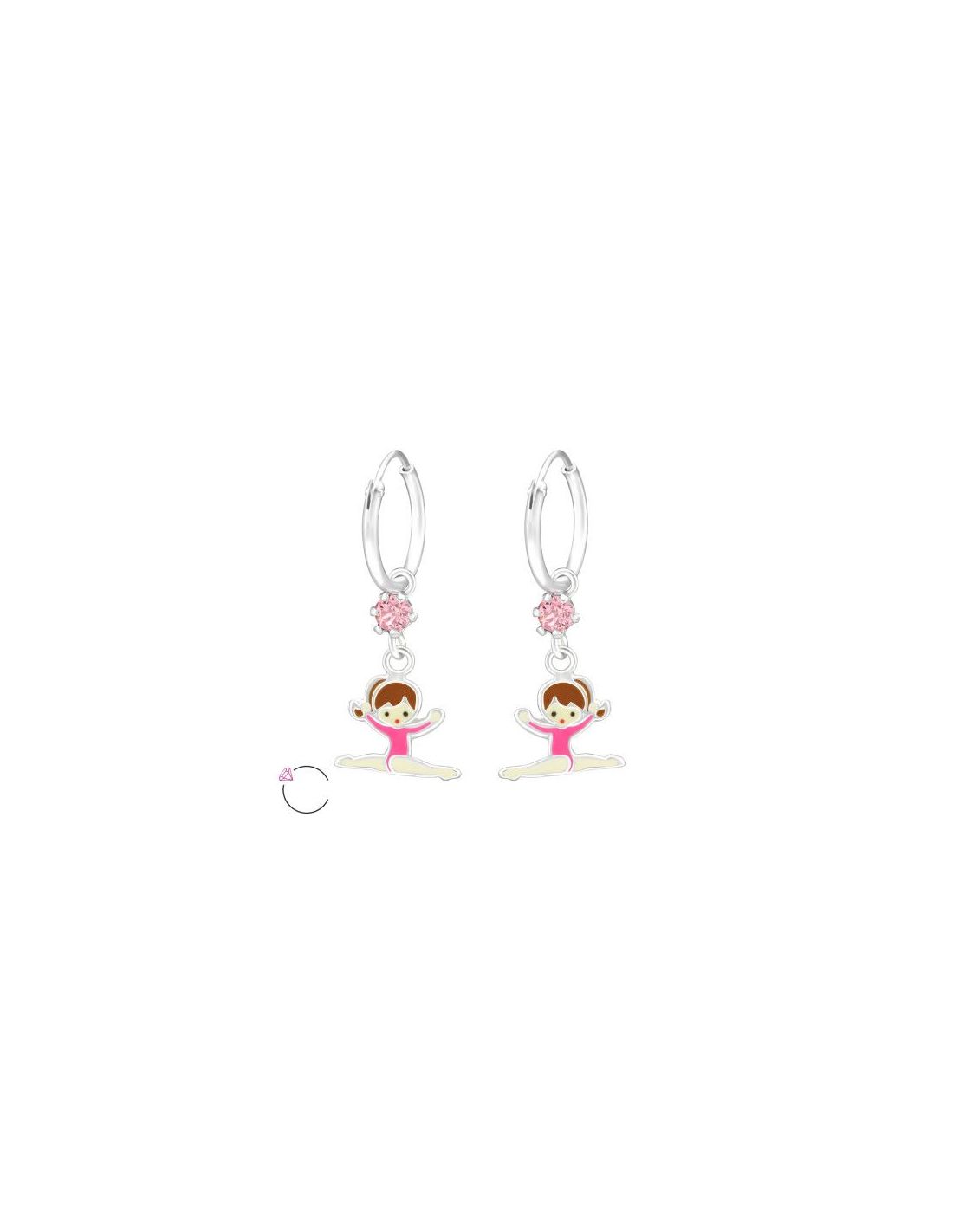 Aros para niñas Gymnast - 10 mm x 15 mm
