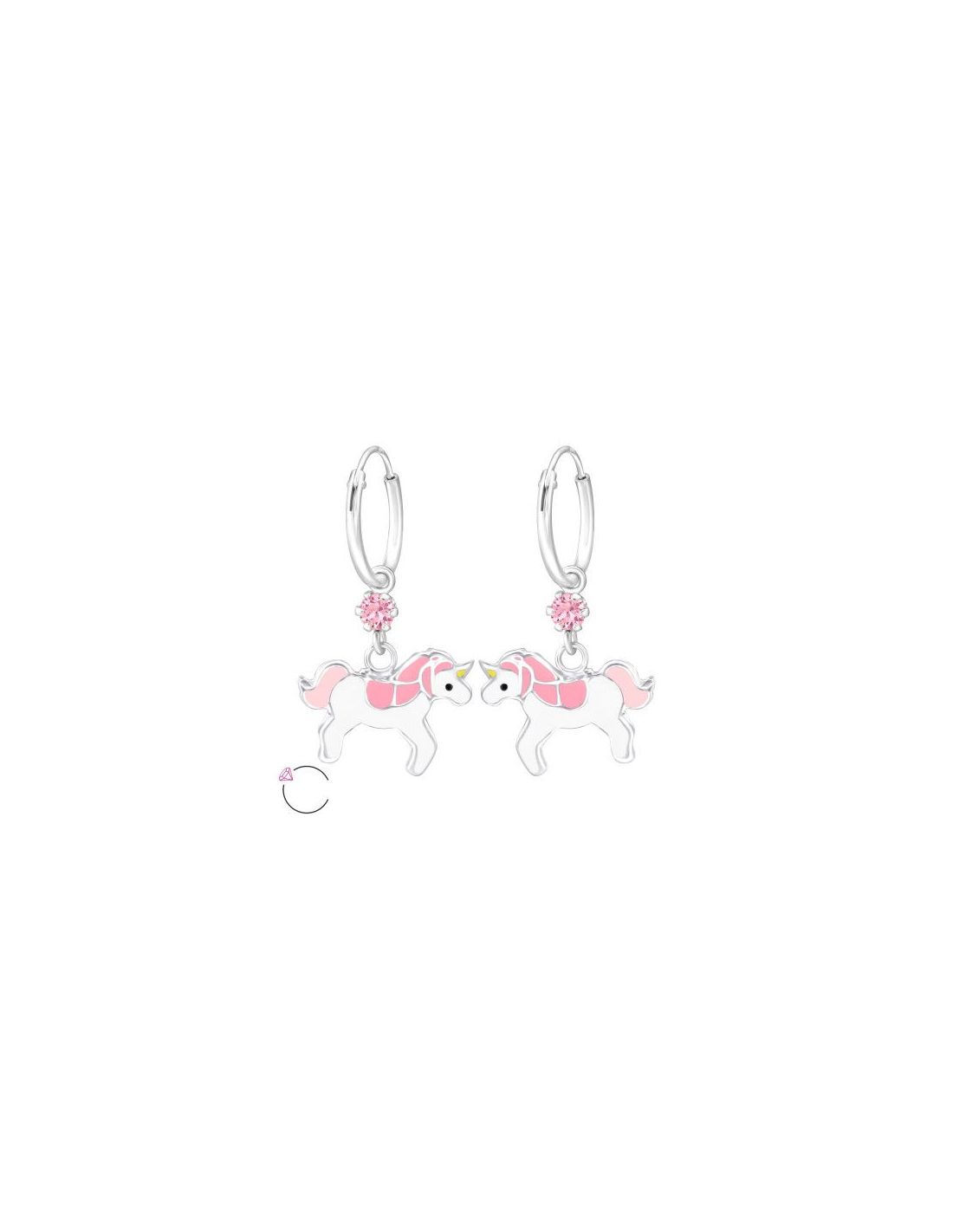 Aros para niñas Hanging Unicorn - 15...