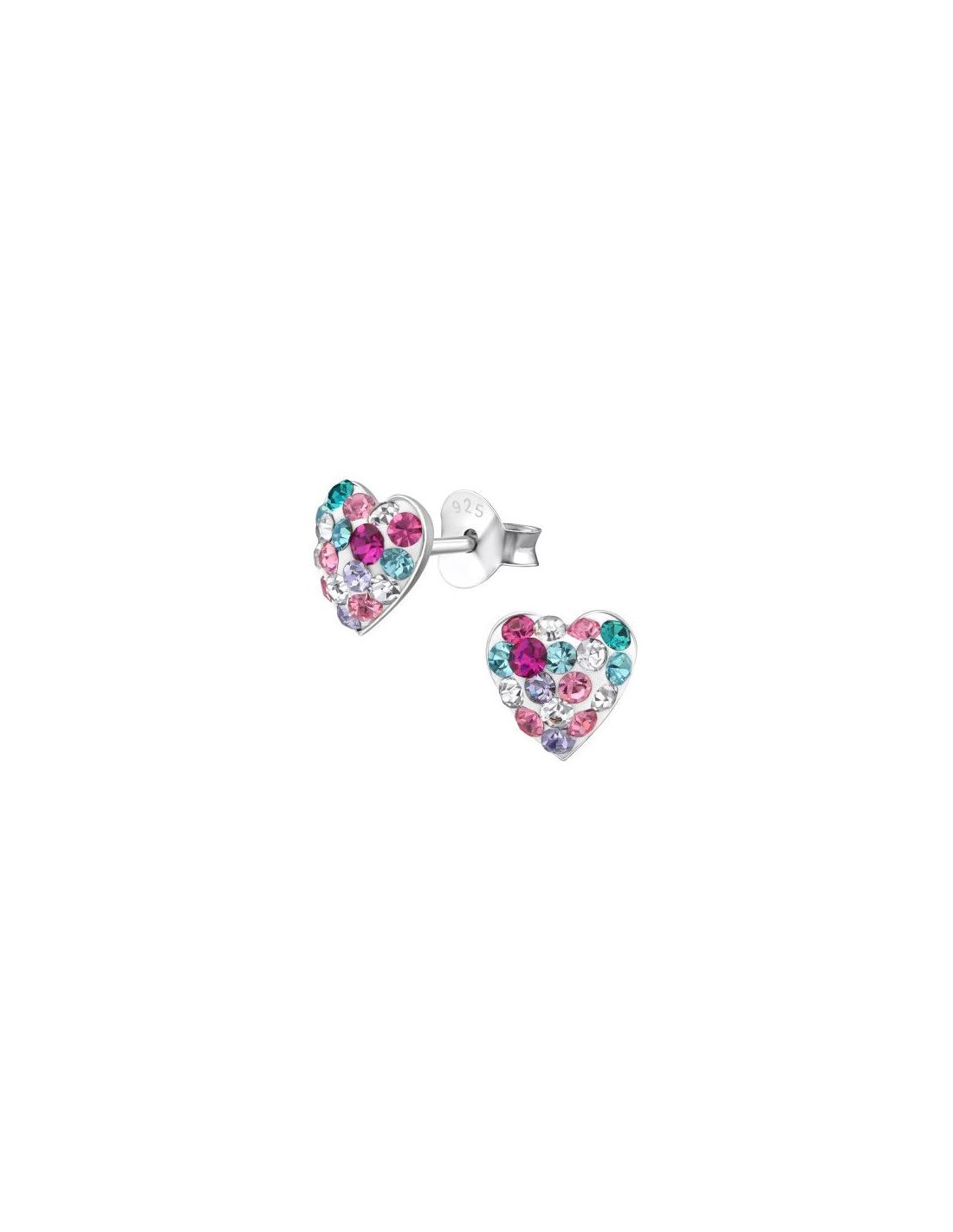 Aros para niñas Heart - 7 mm x 7 mm