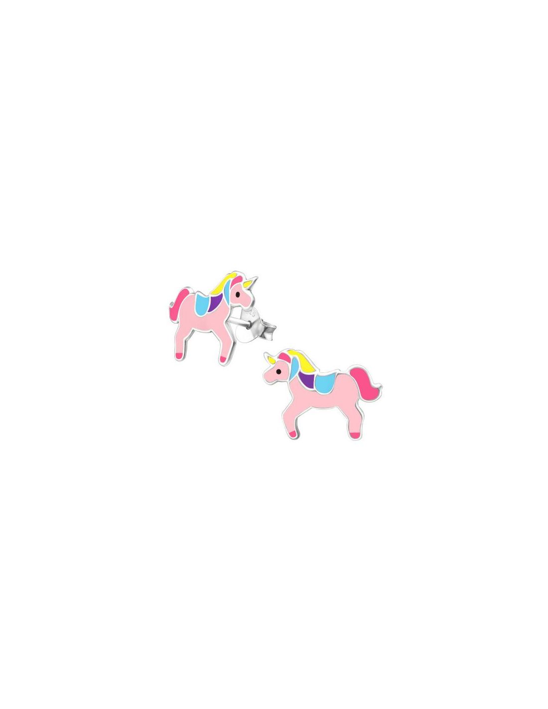 Aros para niñas Unicorn - 15 mm x 11 mm